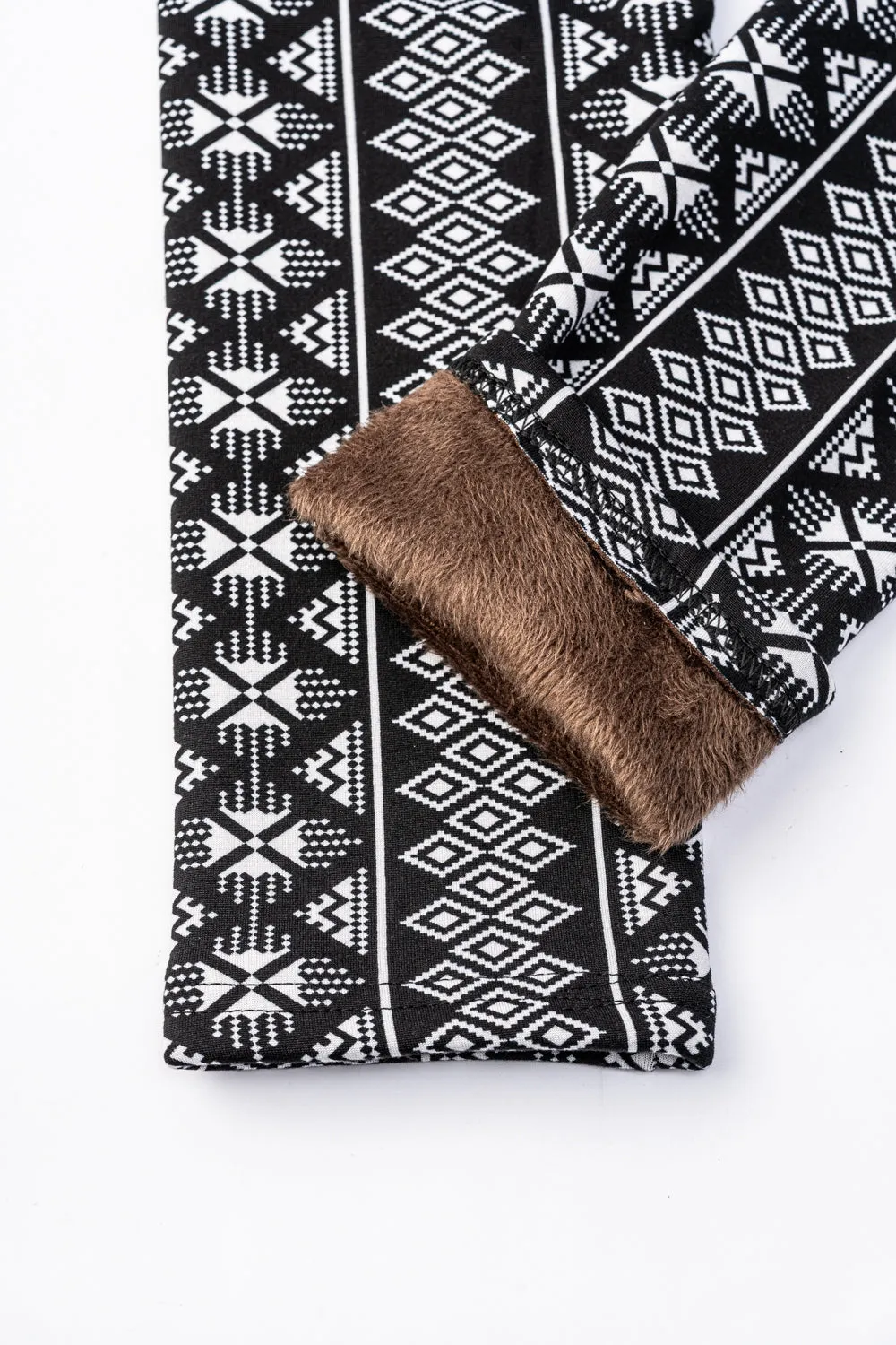 B&W Diamond - Cozy Lined Leggings sold by Just Cozy product image thumbnail 5