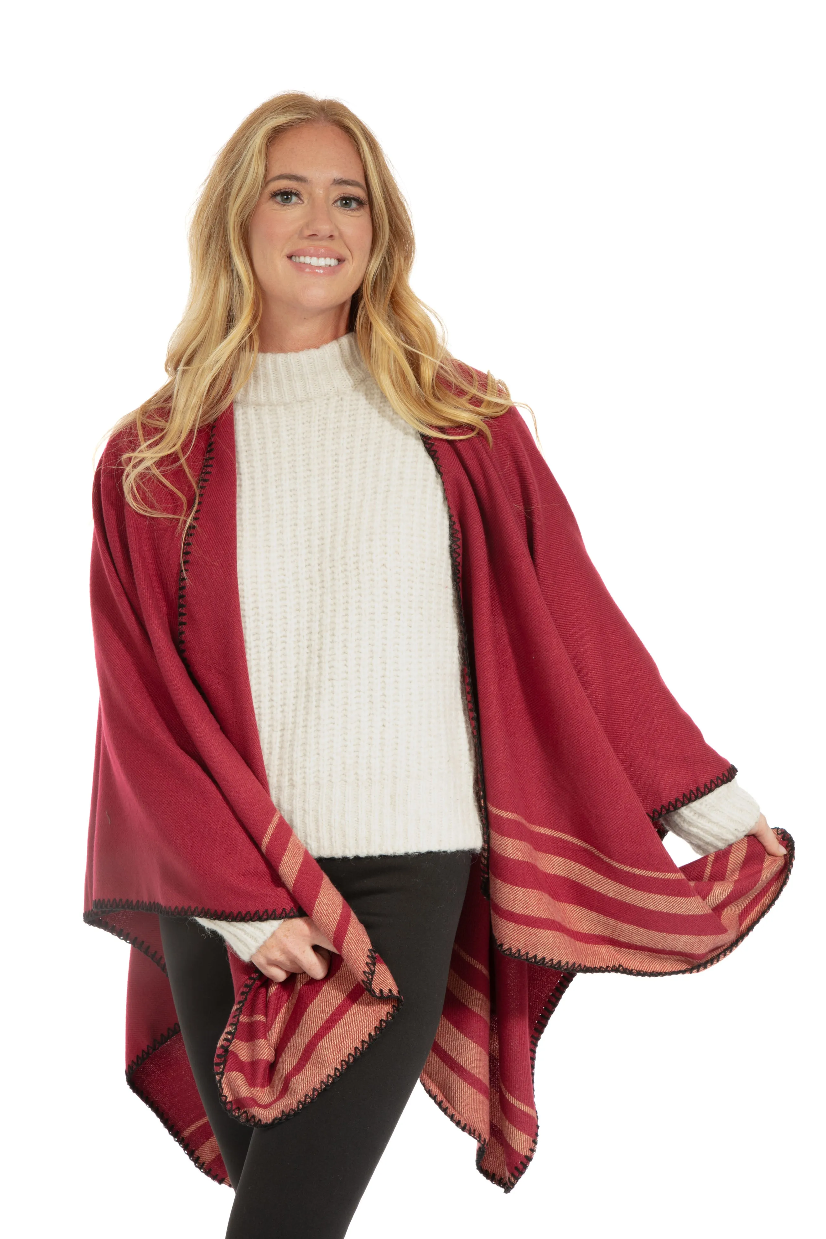 Paige - Poncho Scarf sold by Just Cozy product image thumbnail 2