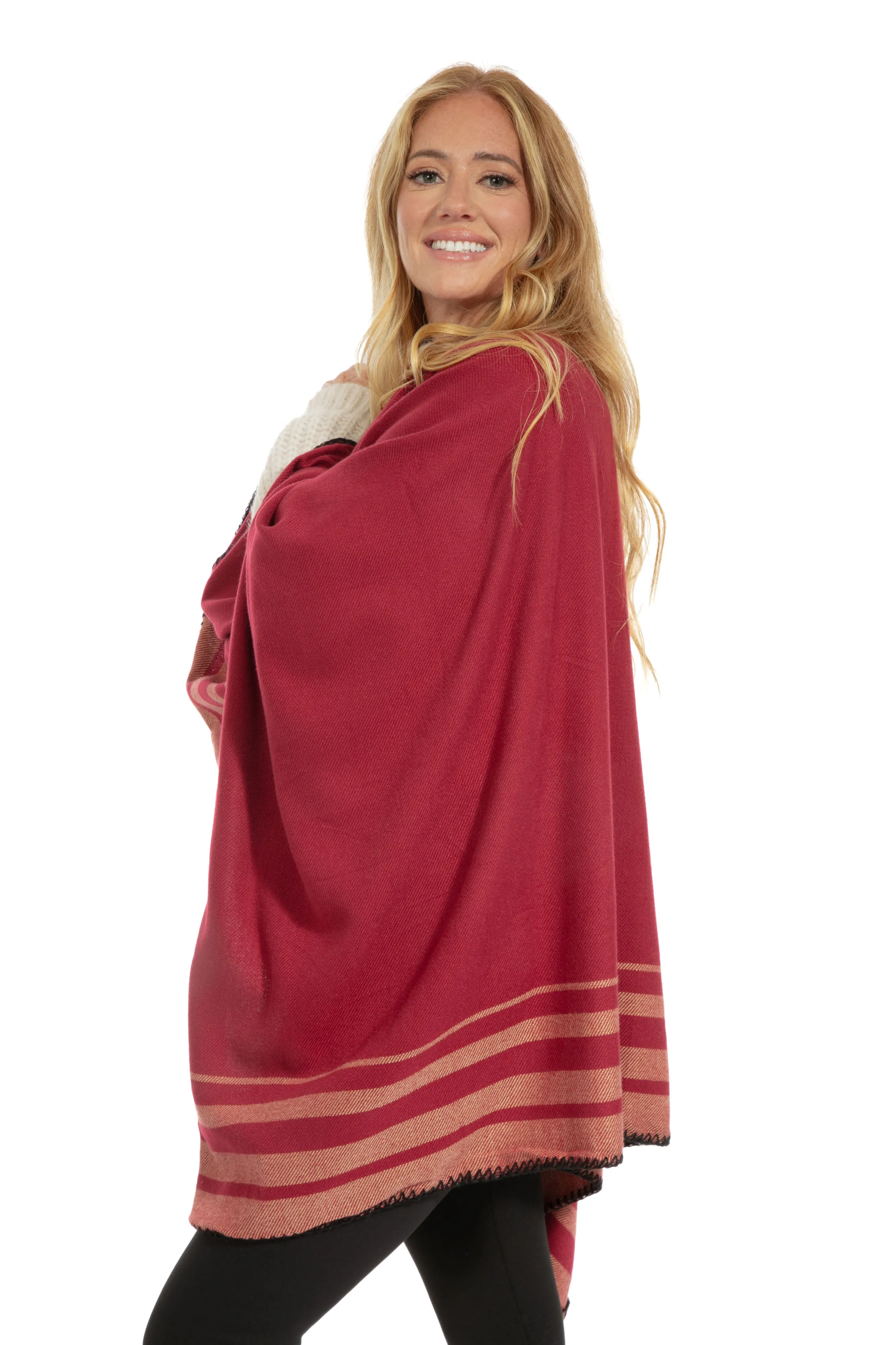 Paige - Poncho Scarf sold by Just Cozy product image thumbnail 3