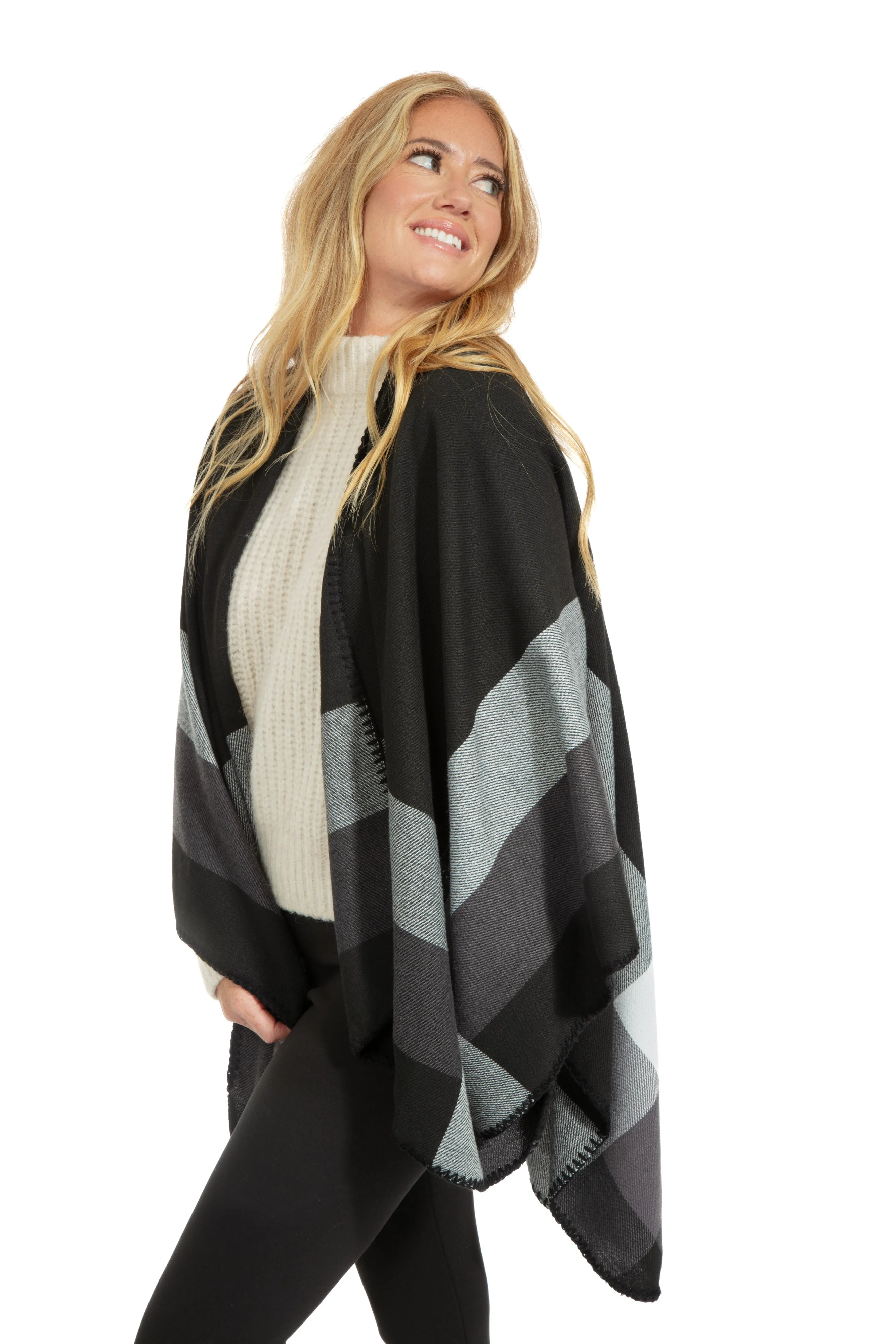 Glenys - Poncho Scarf sold by Just Cozy product image thumbnail 3