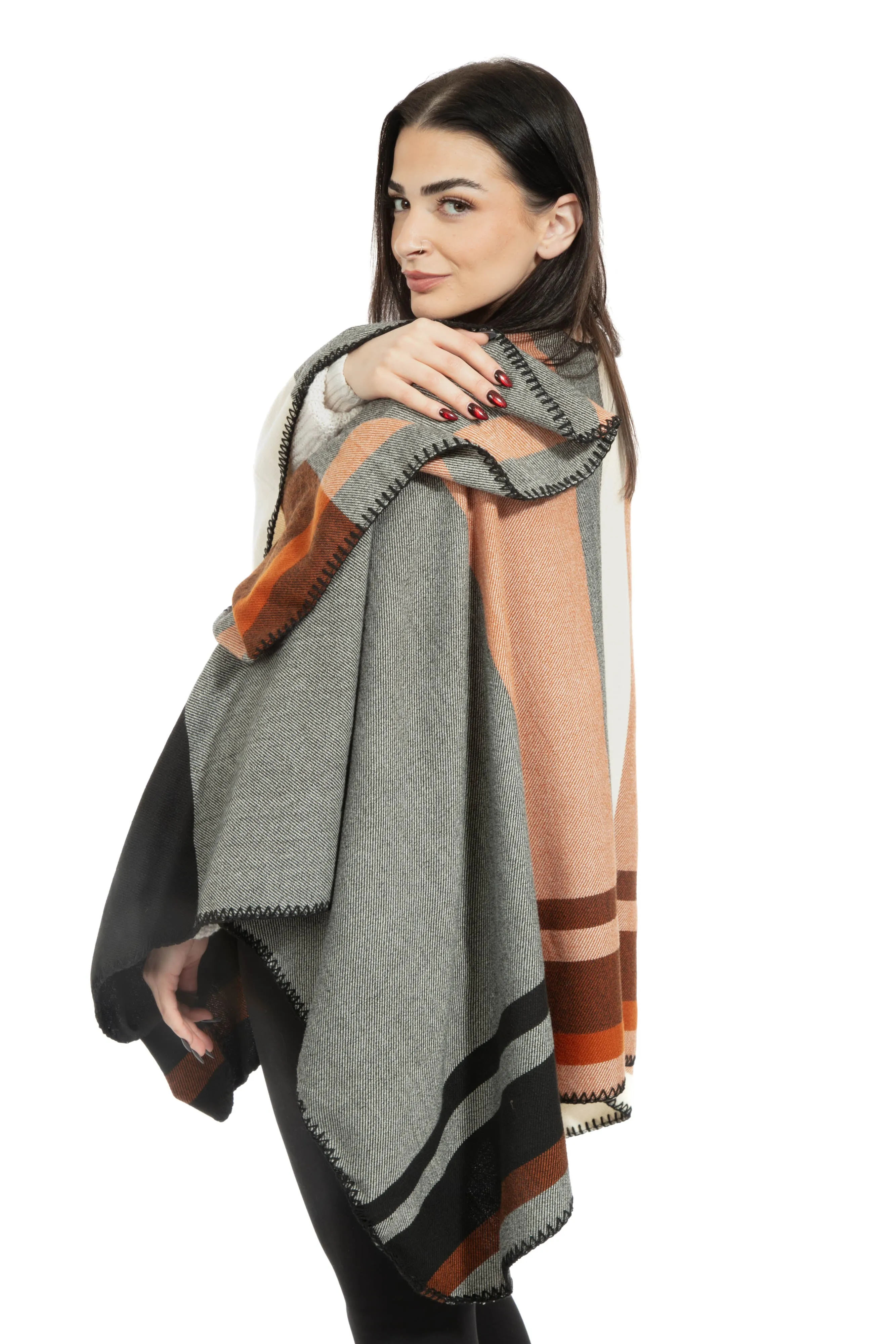 Tahlia - Poncho Scarf sold by Just Cozy product image thumbnail 5