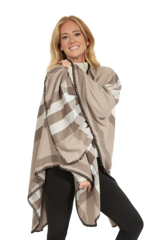 Maddy - Poncho Scarf sold by Just Cozy