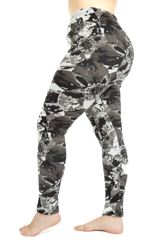 Gray & White - Cozy Lined Leggings sold by Just Cozy