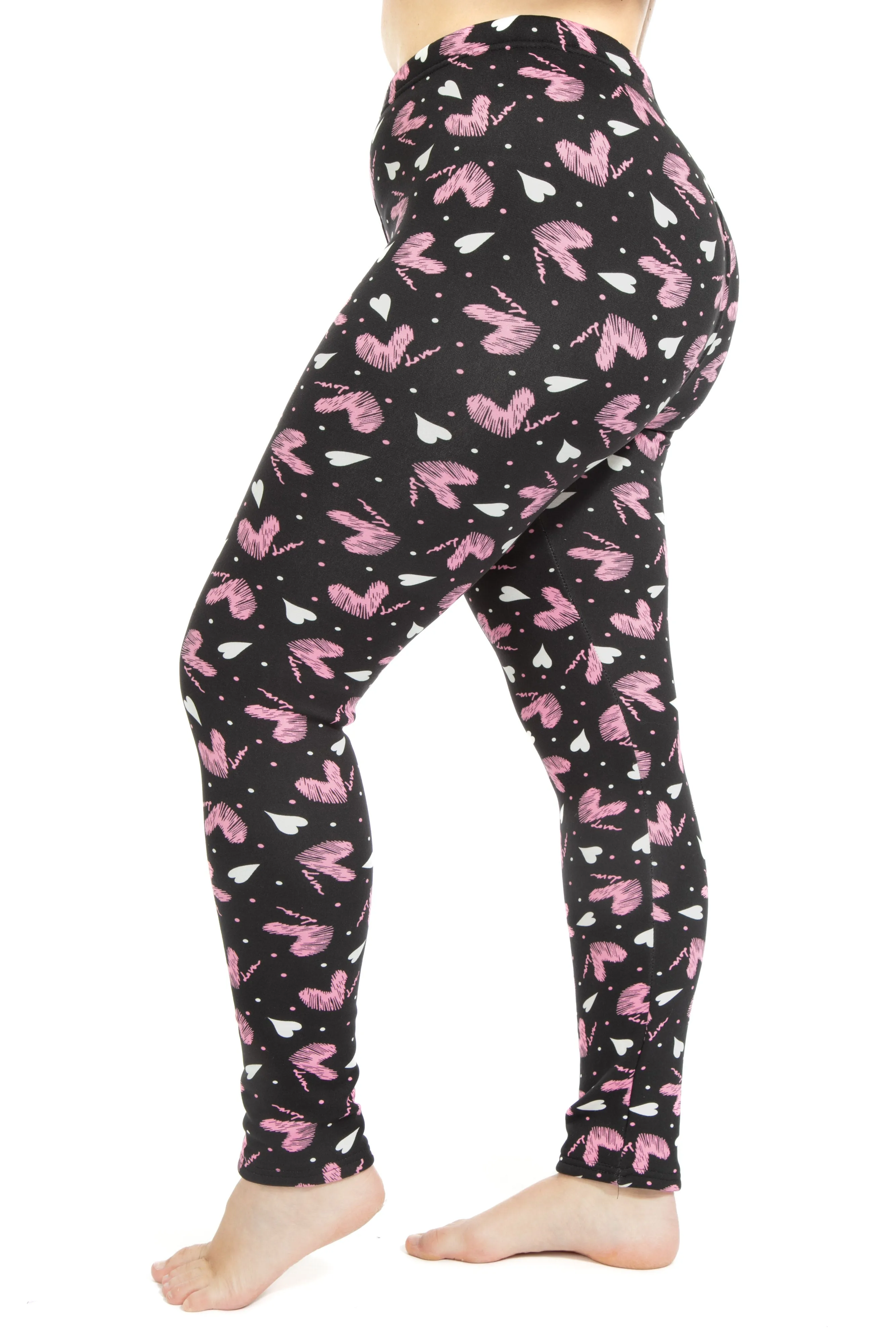 2 Hearts - Cozy Lined Leggings sold by Just Cozy