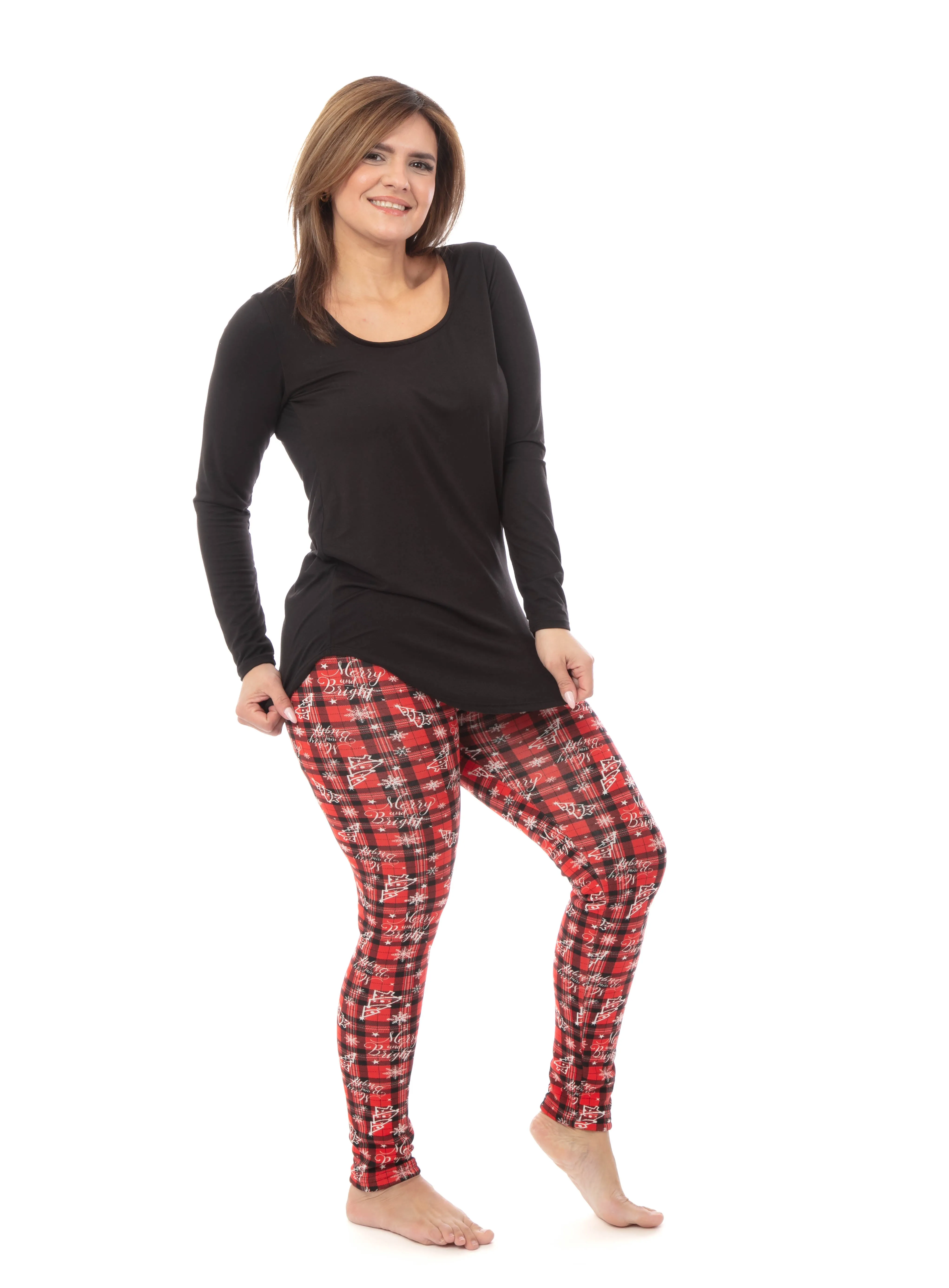 Christmas Plaid - Cozy Lined Leggings sold by Just Cozy product image thumbnail 4