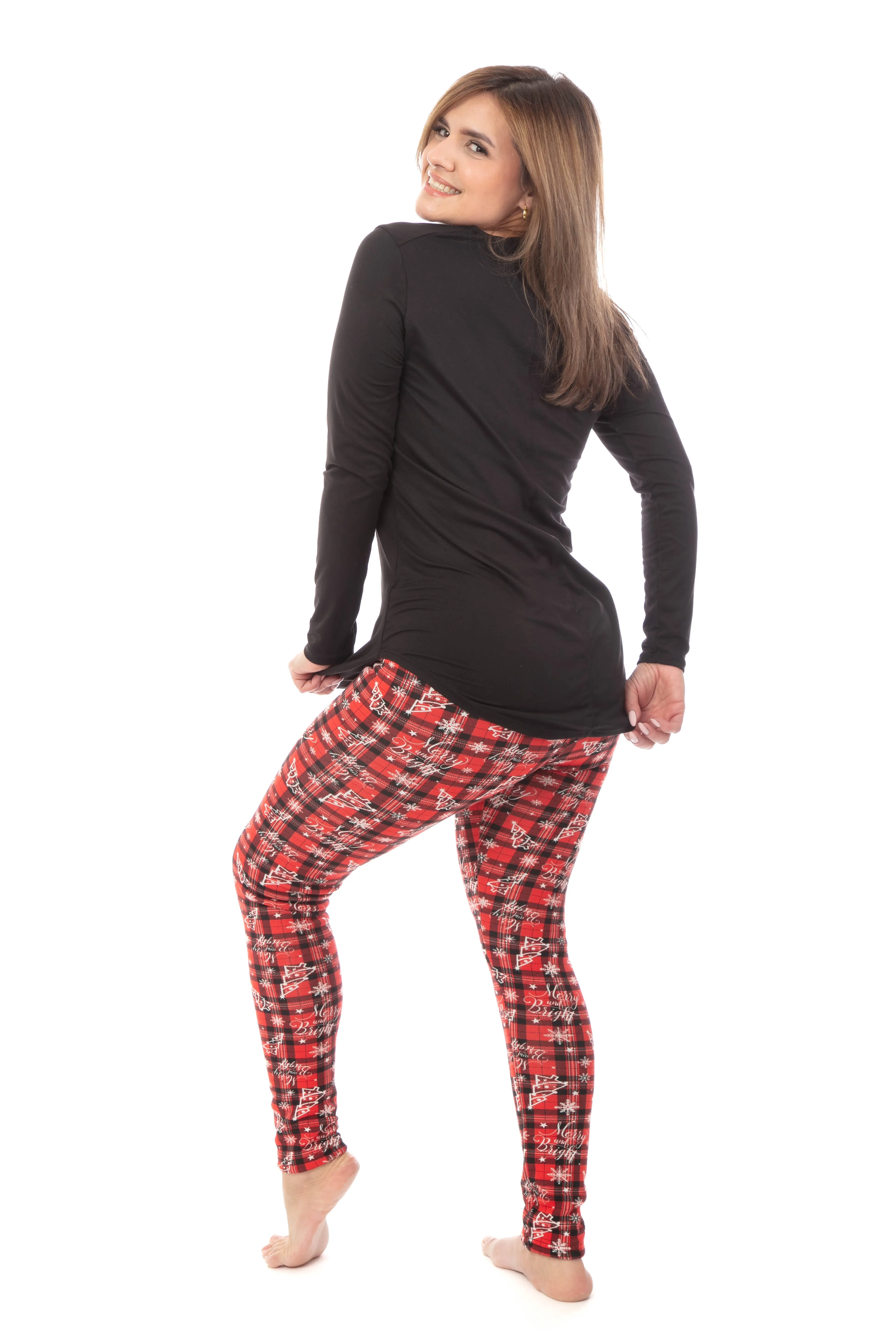 Christmas Plaid - Cozy Lined Leggings sold by Just Cozy product image thumbnail 3