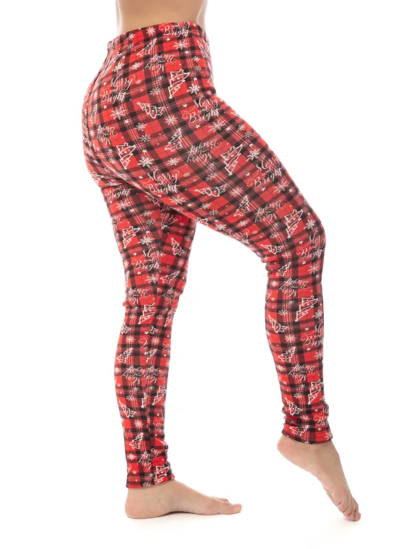 Christmas Plaid - Cozy Lined Leggings sold by Just Cozy