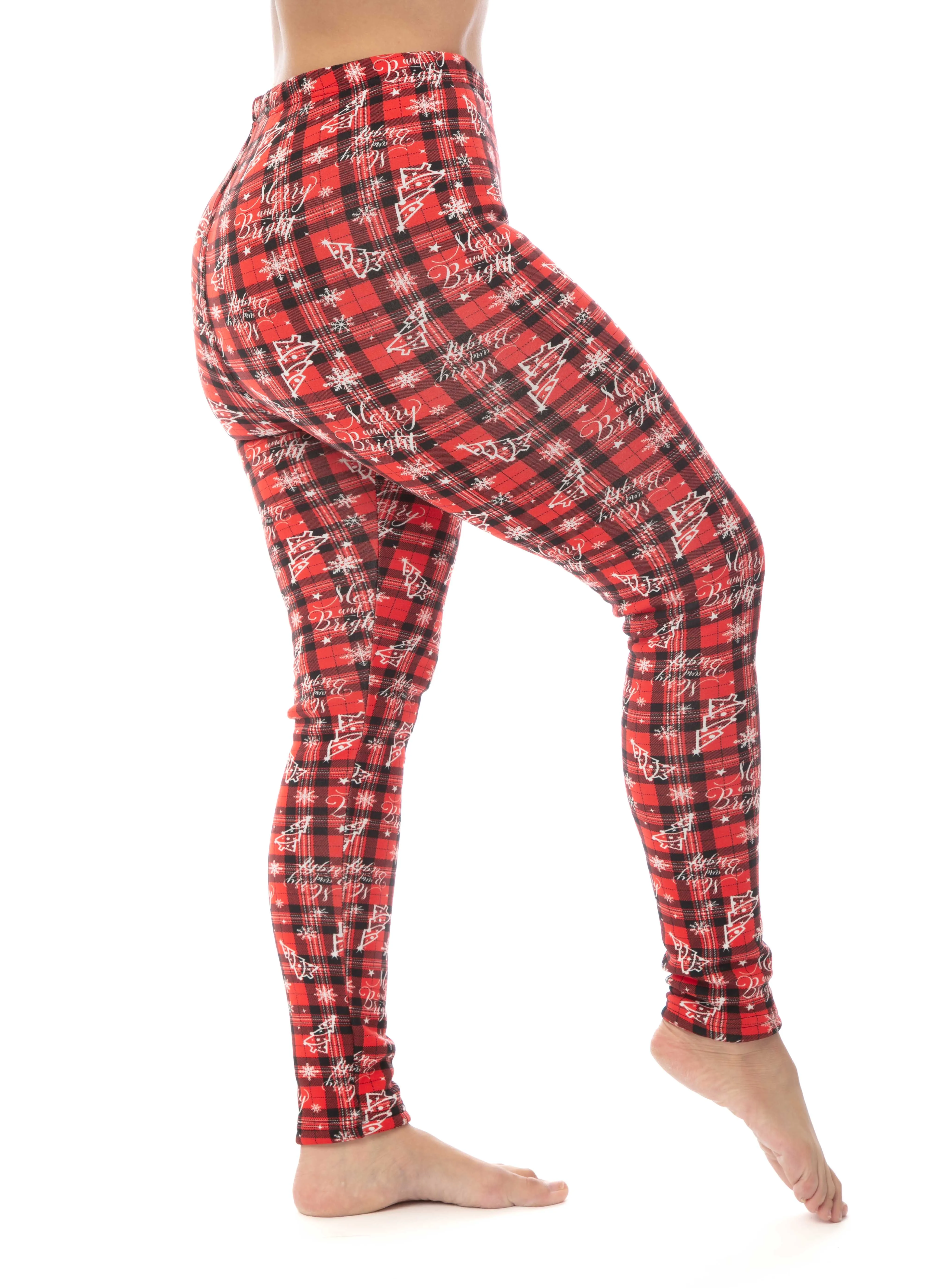 Christmas Plaid - Cozy Lined Leggings sold by Just Cozy