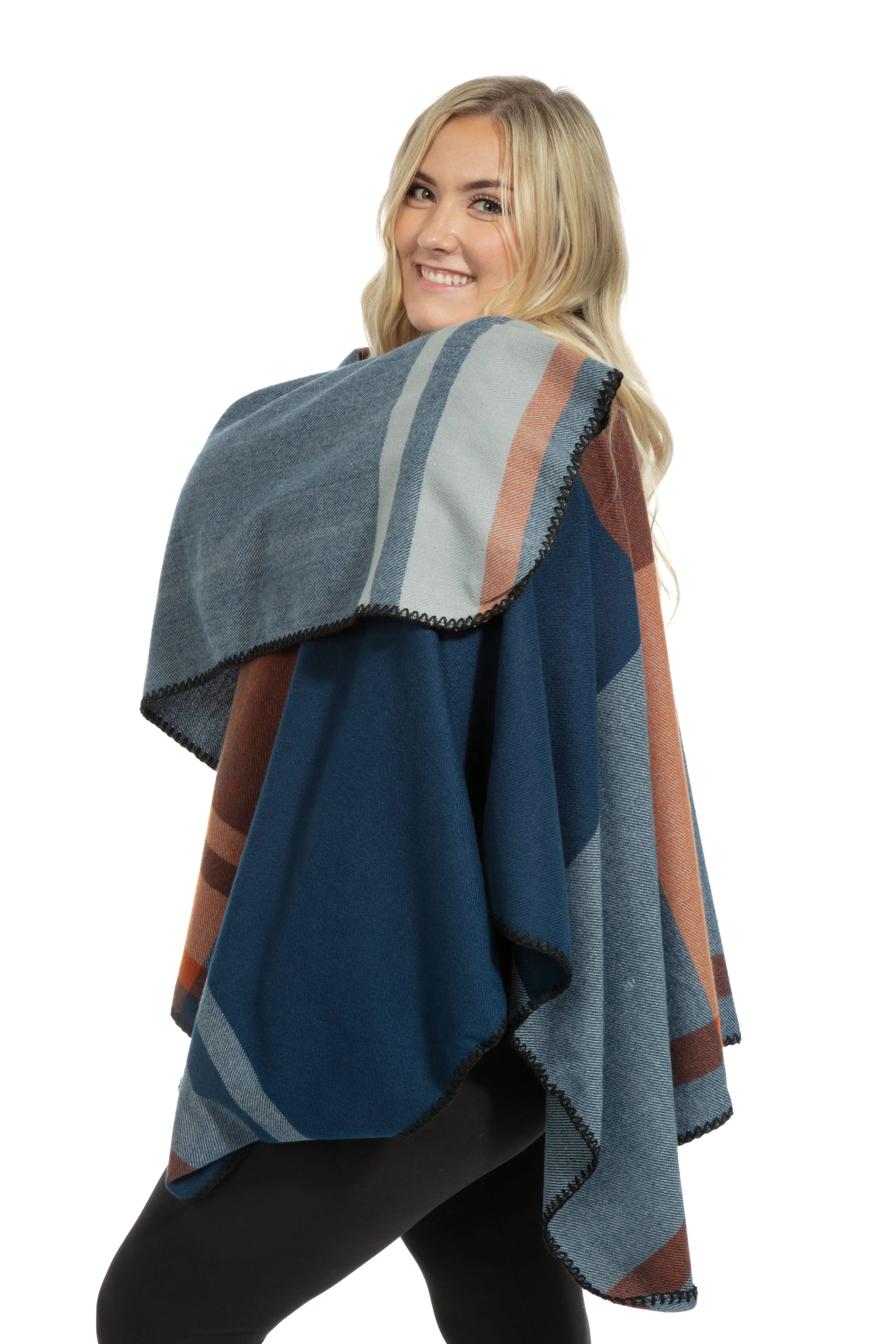 Heli - Poncho Scarf sold by Just Cozy product image thumbnail 2