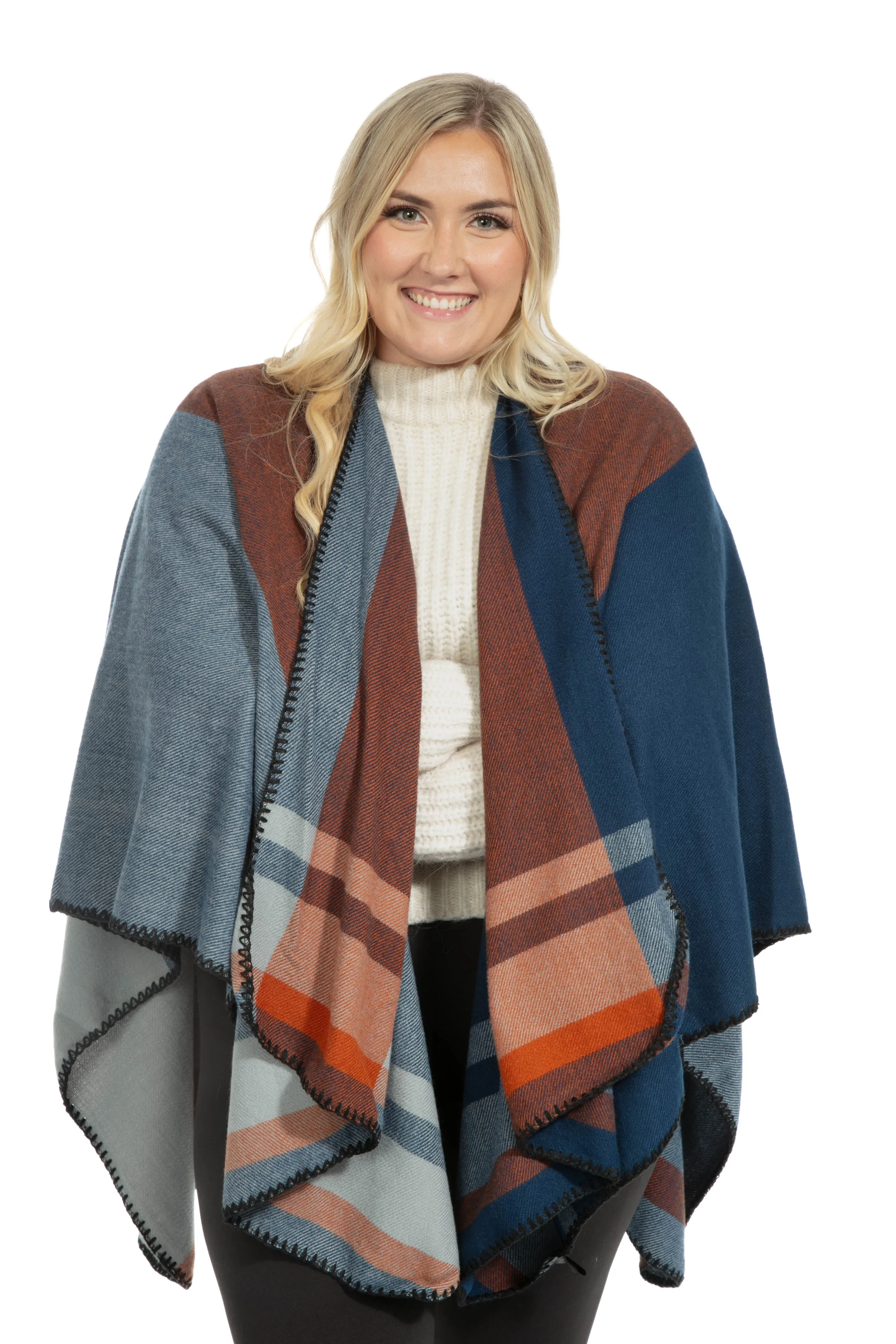 Heli - Poncho Scarf sold by Just Cozy product image thumbnail 4