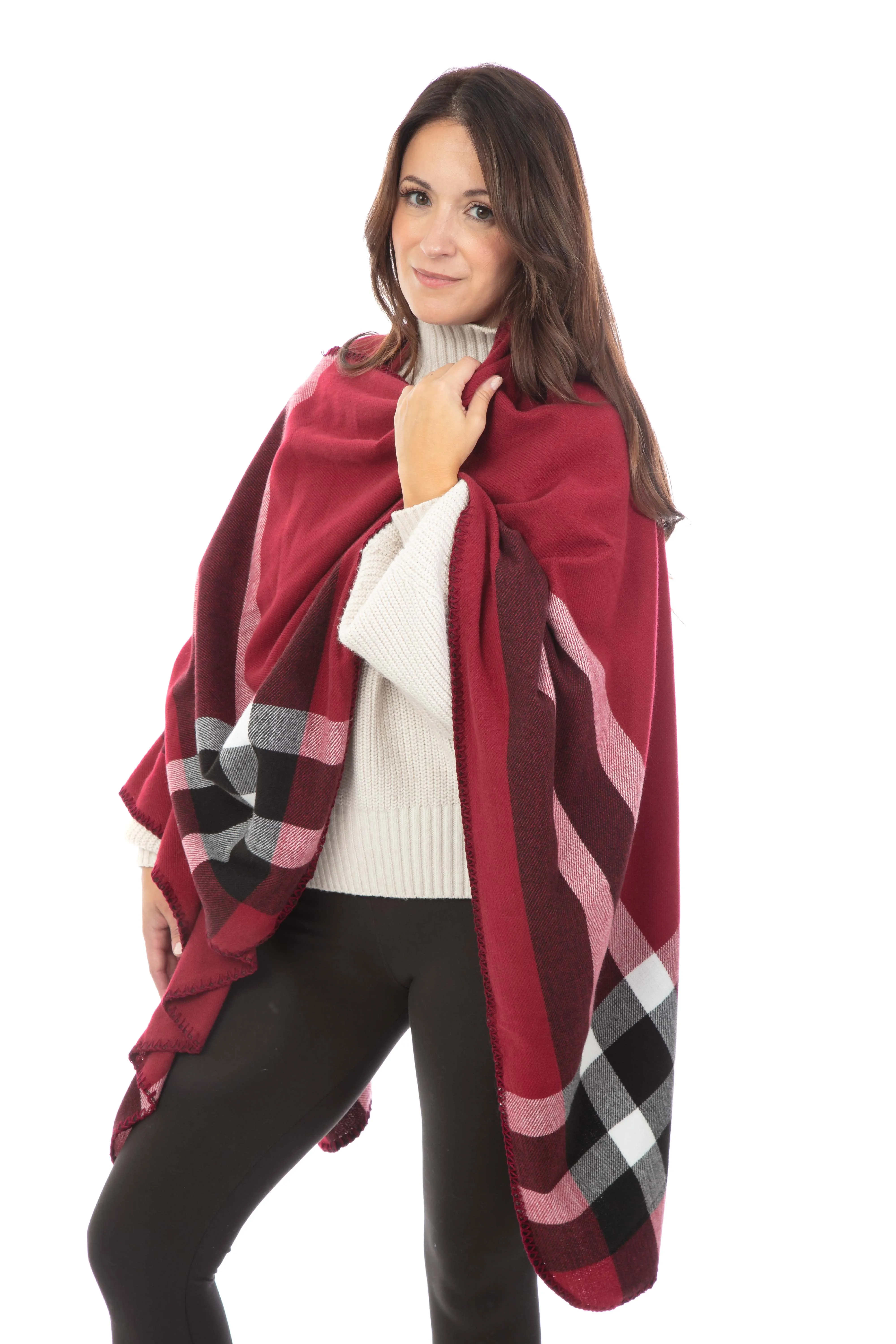 Hazel - Poncho Scarf sold by Just Cozy