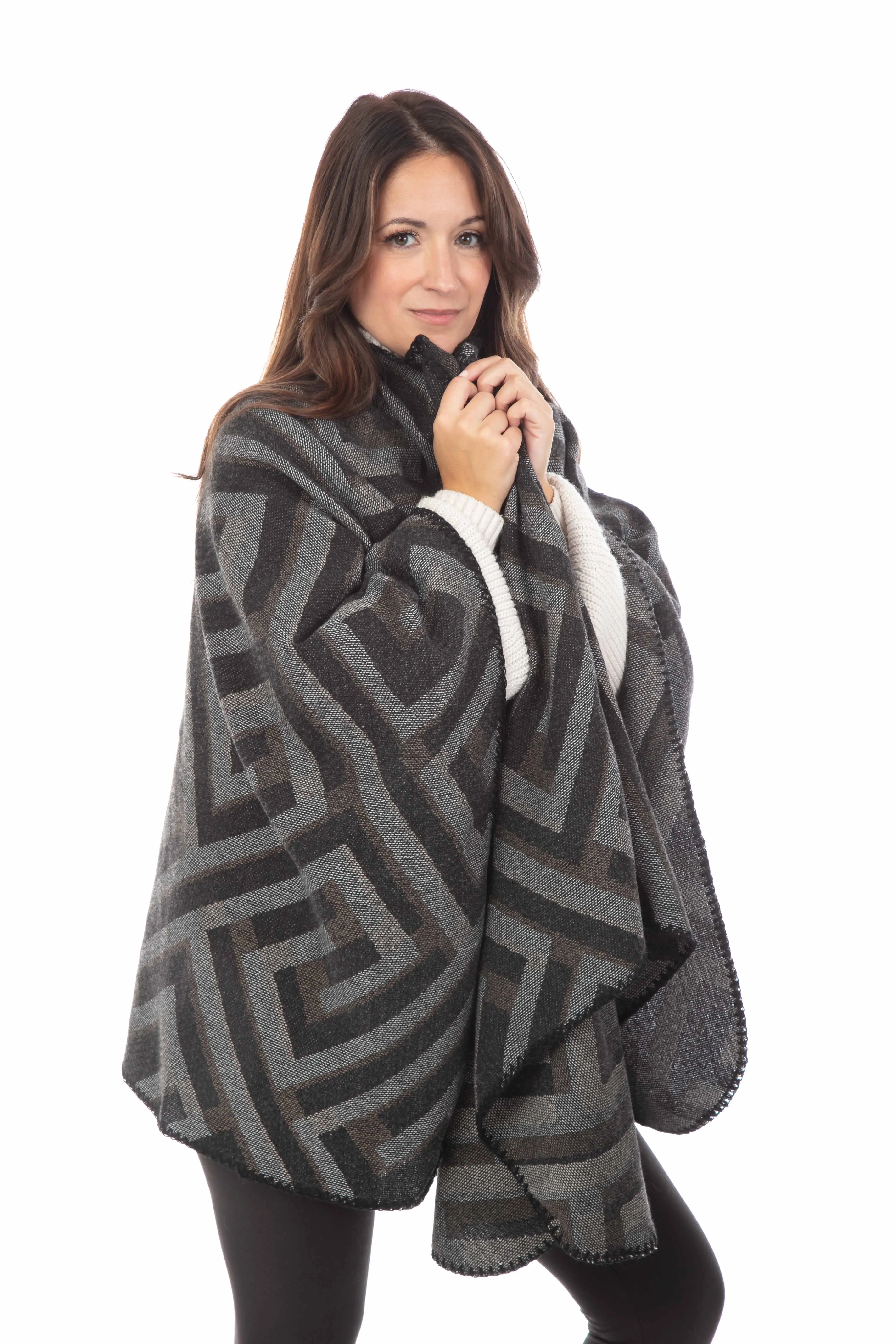 Zoe - Poncho Scarf sold by Just Cozy product image thumbnail 4