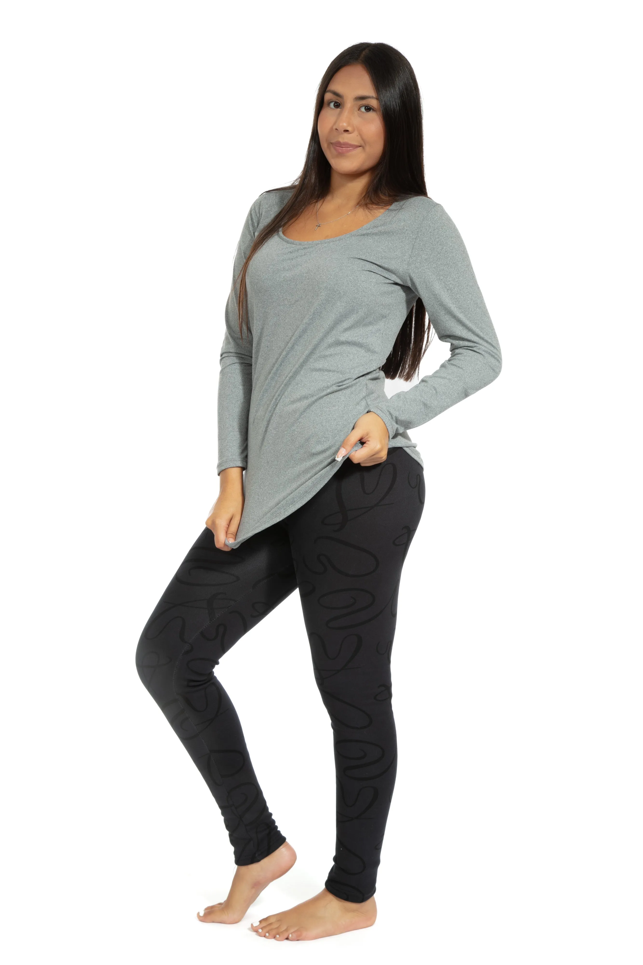 Lovely Charcoal - Cozy Lined Leggings sold by Just Cozy product image thumbnail 2