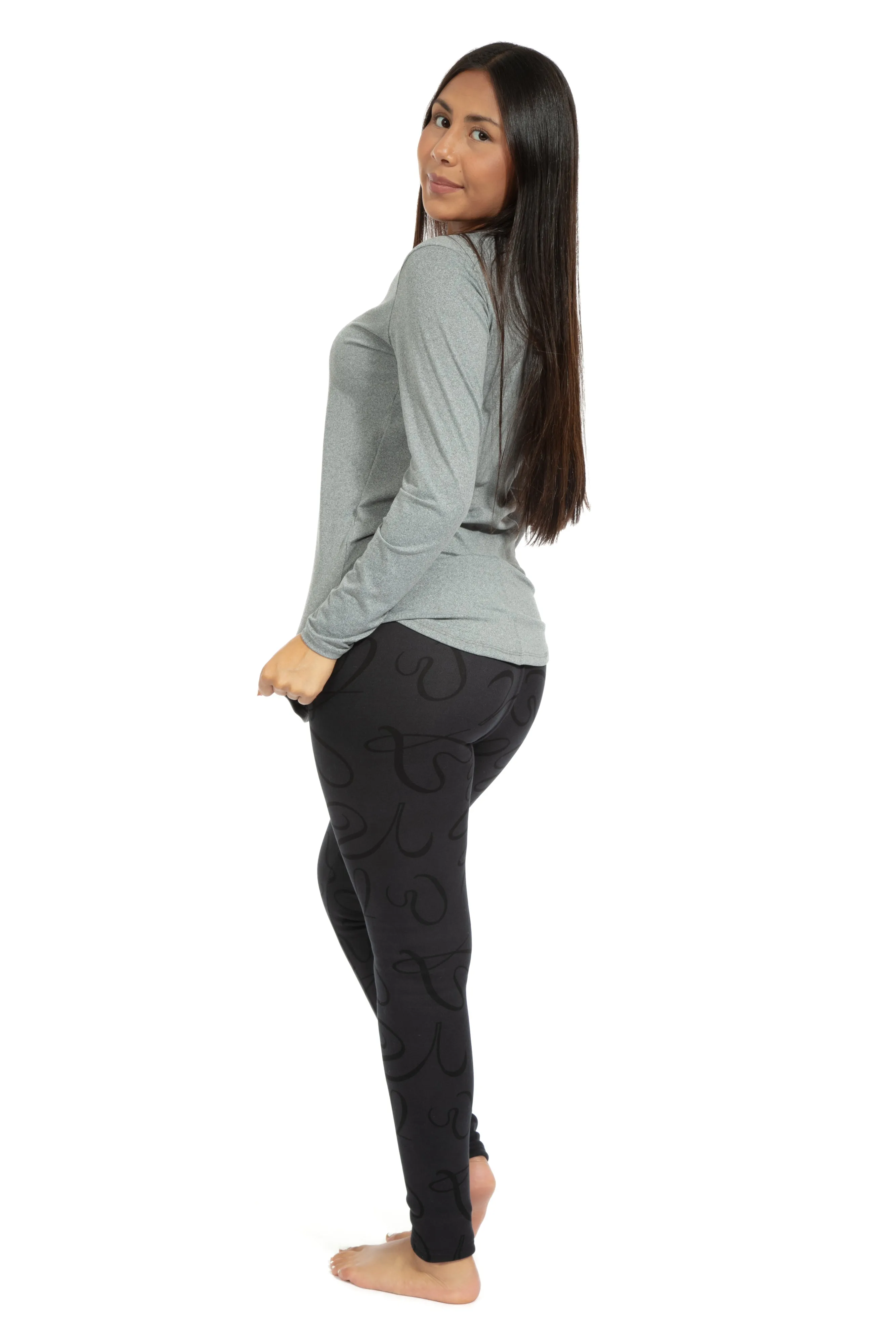 Lovely Charcoal - Cozy Lined Leggings sold by Just Cozy product image thumbnail 3
