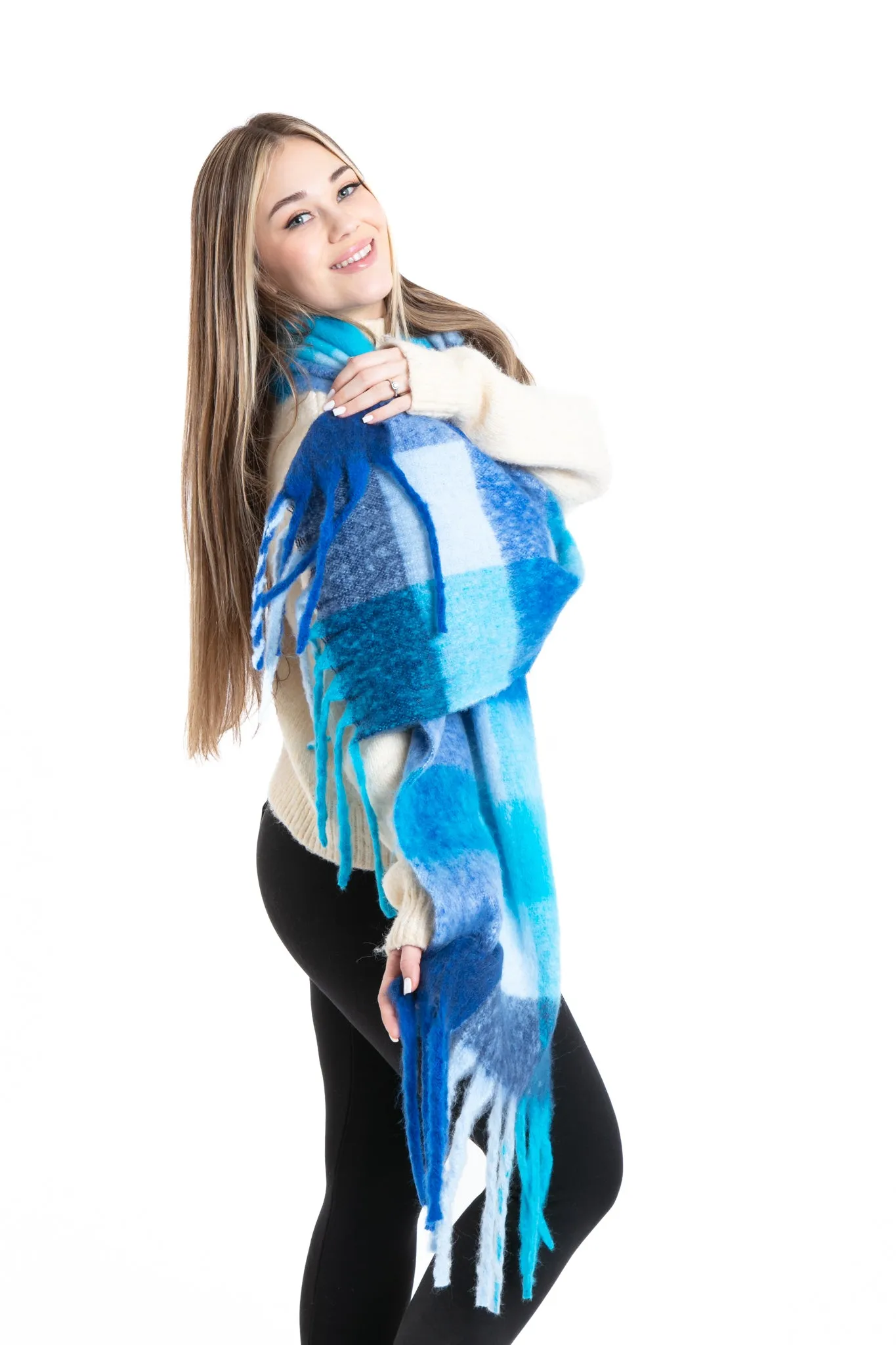 Keila - Bouclé Scarf sold by Just Cozy product image thumbnail 4