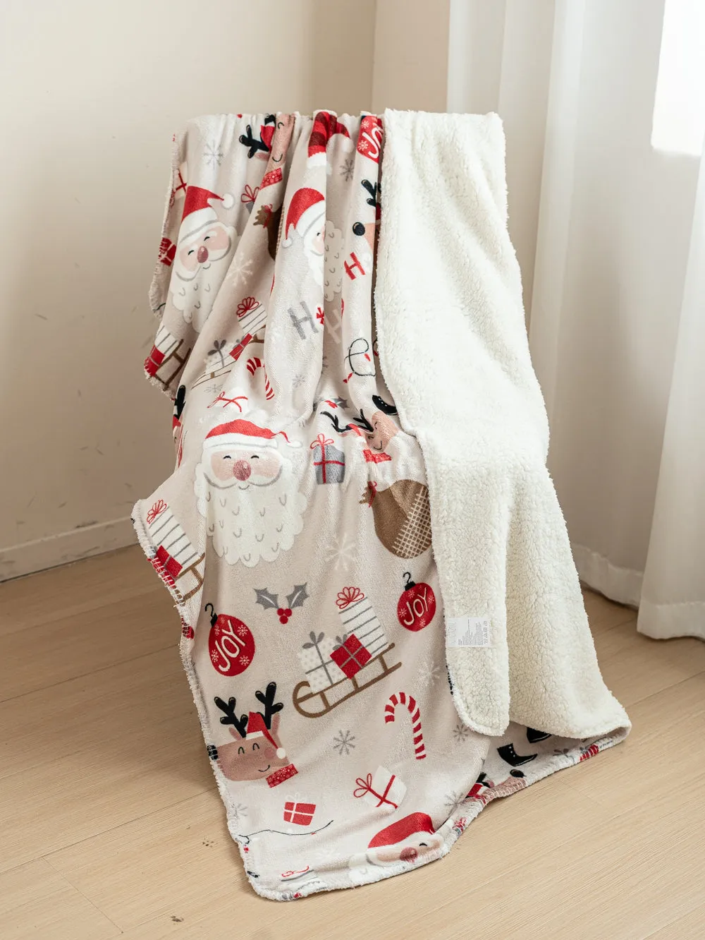 Cozy Claus - Sherpa Blanket sold by Just Cozy product image thumbnail 5