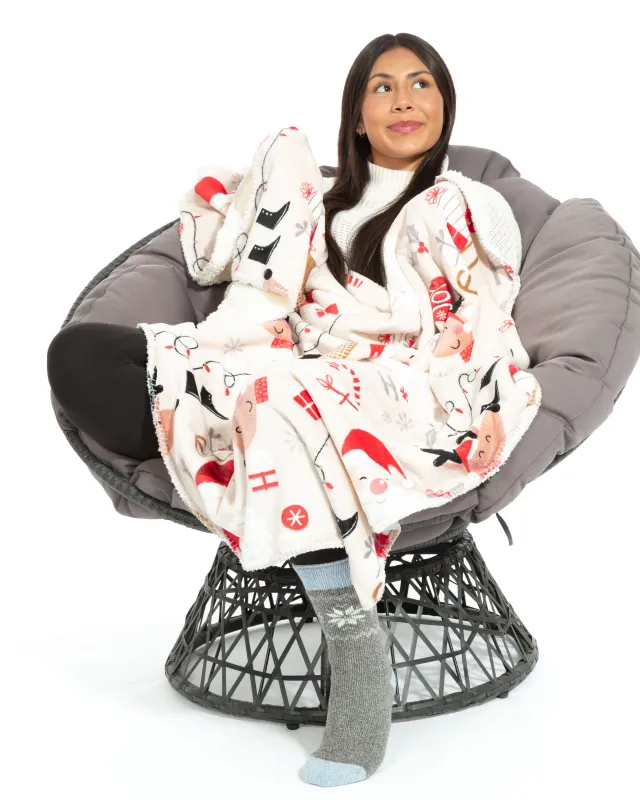 Cozy Claus - Sherpa Blanket sold by Just Cozy