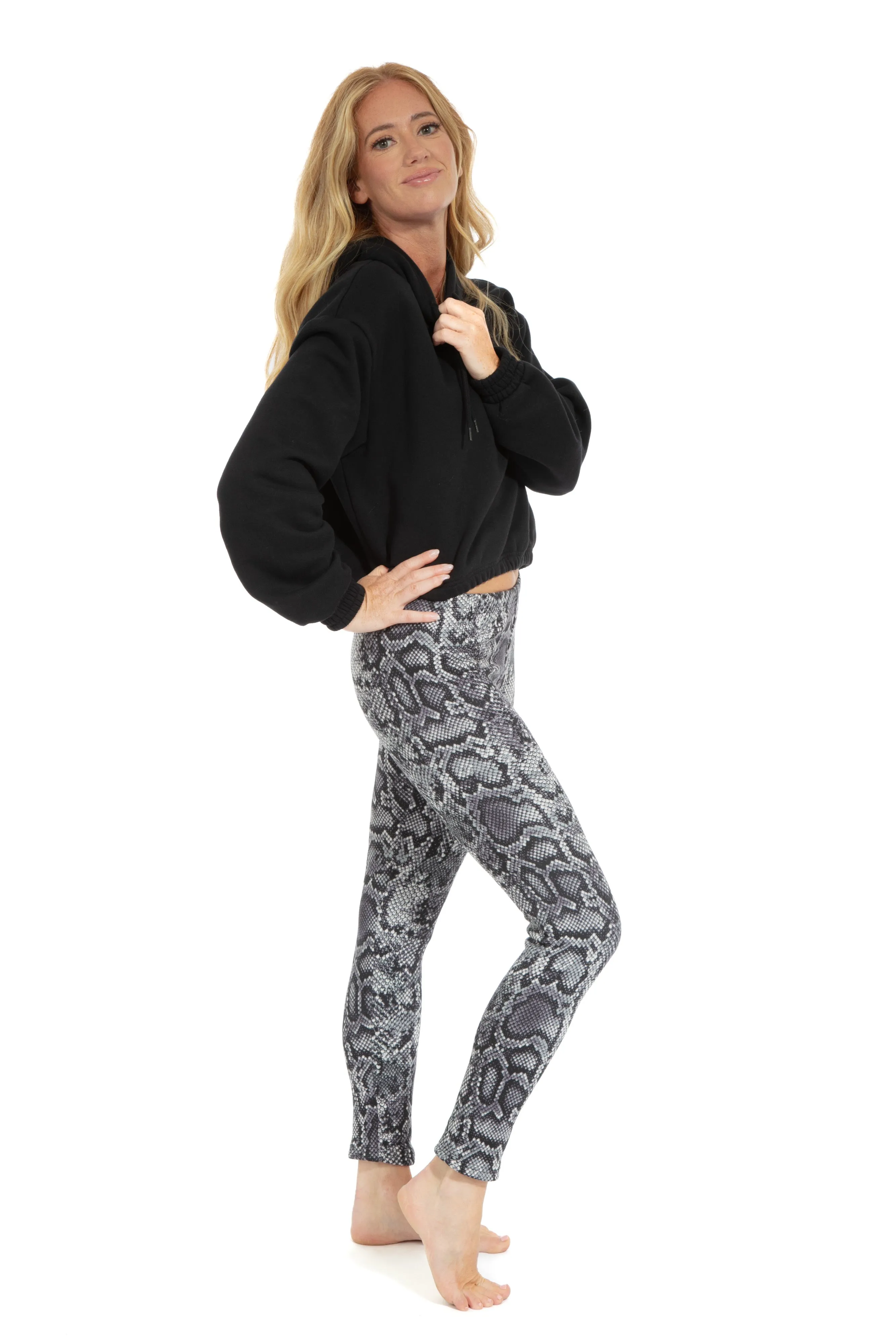 Gray Snake - Cozy Lined Leggings sold by Just Cozy product image thumbnail 4