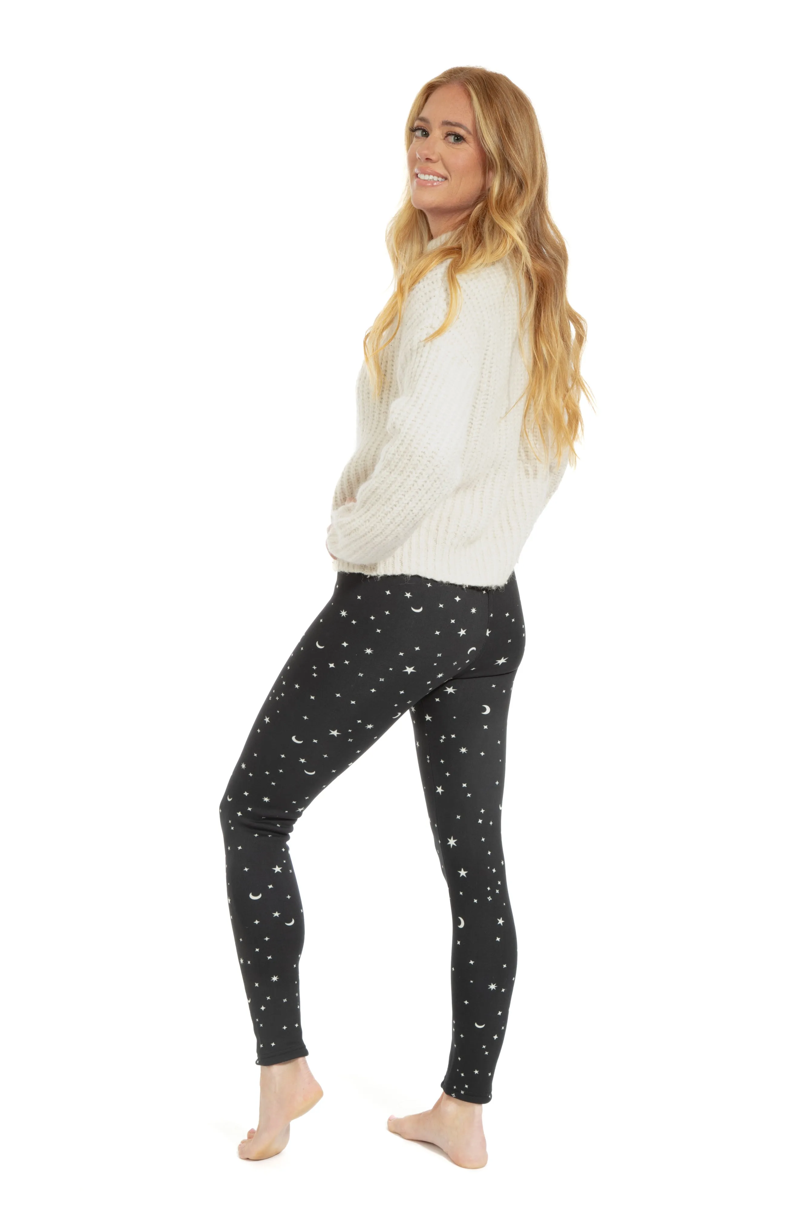 Dark Astral - Cozy Lined Leggings sold by Just Cozy product image thumbnail 4