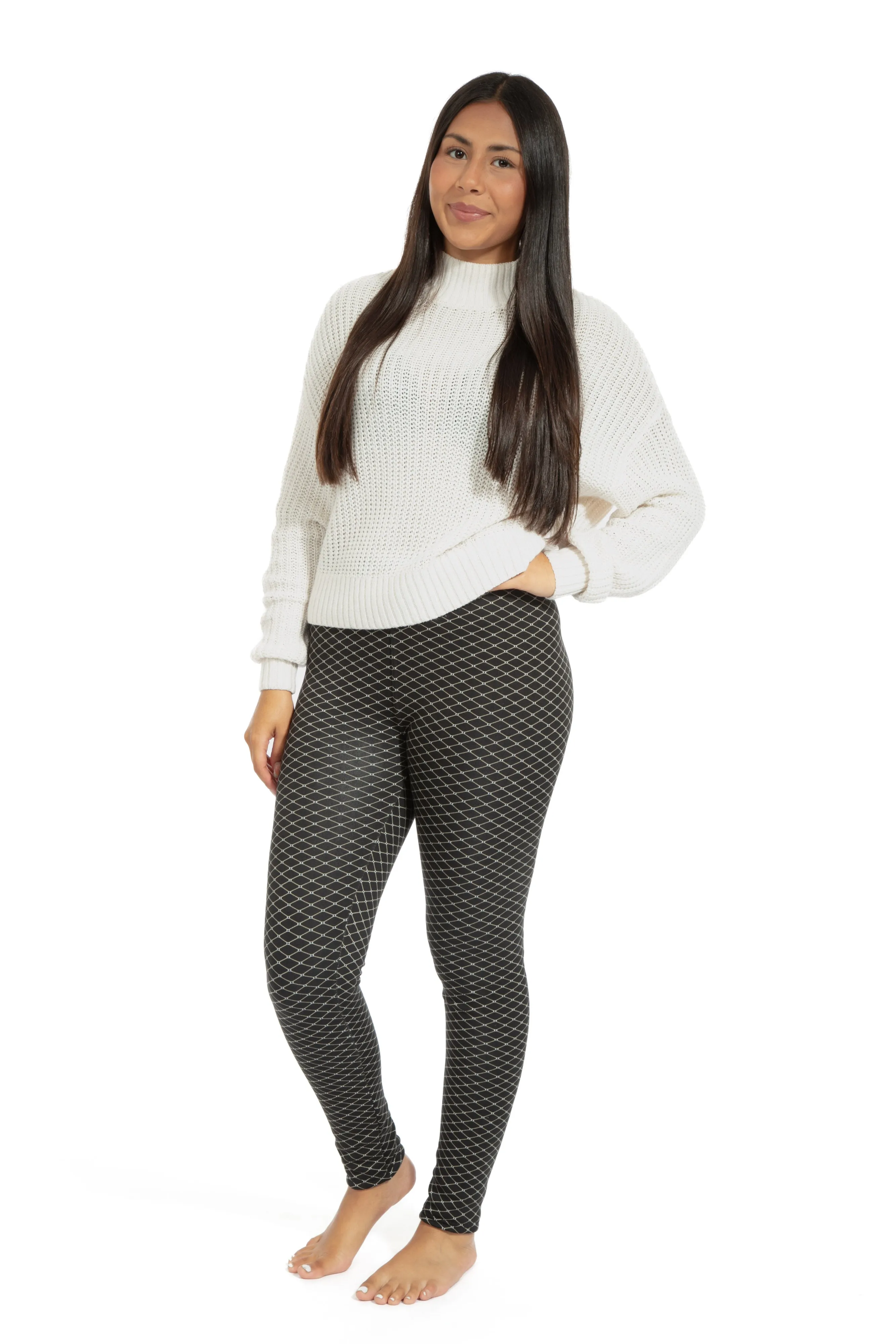 B&W Prints - Cozy Lined Leggings sold by Just Cozy product image thumbnail 2