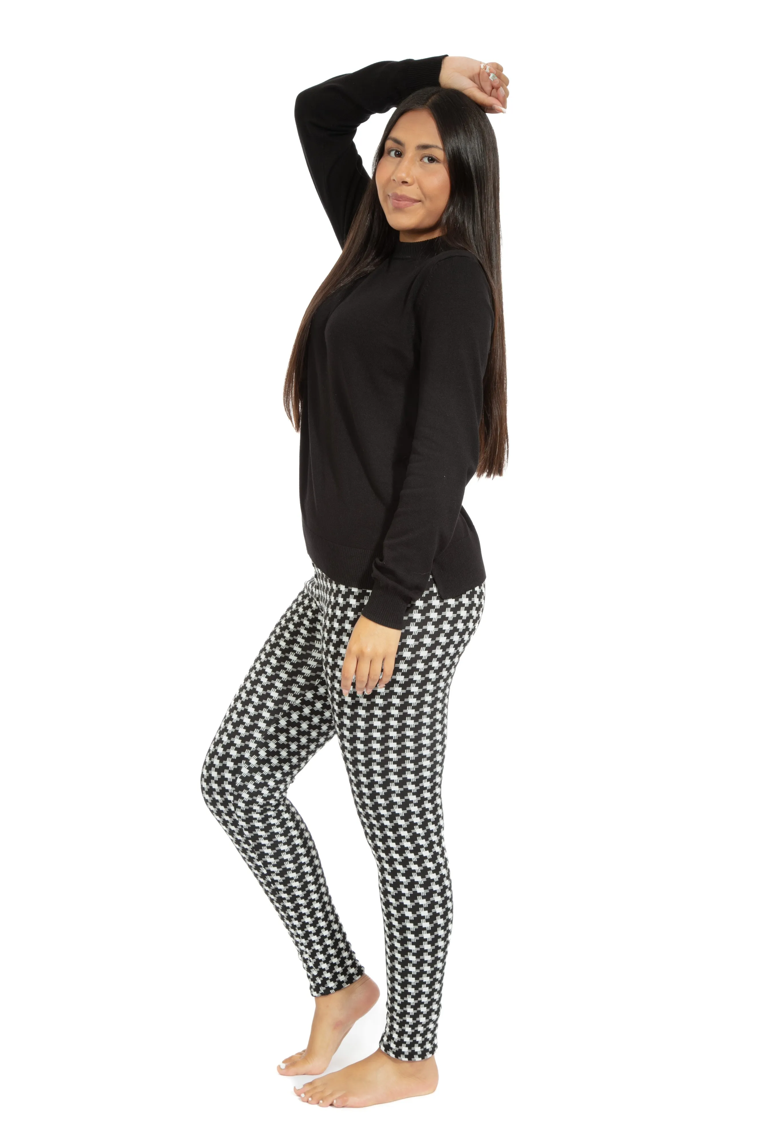 Black Xcross - Cozy Lined Leggings sold by Just Cozy product image thumbnail 3
