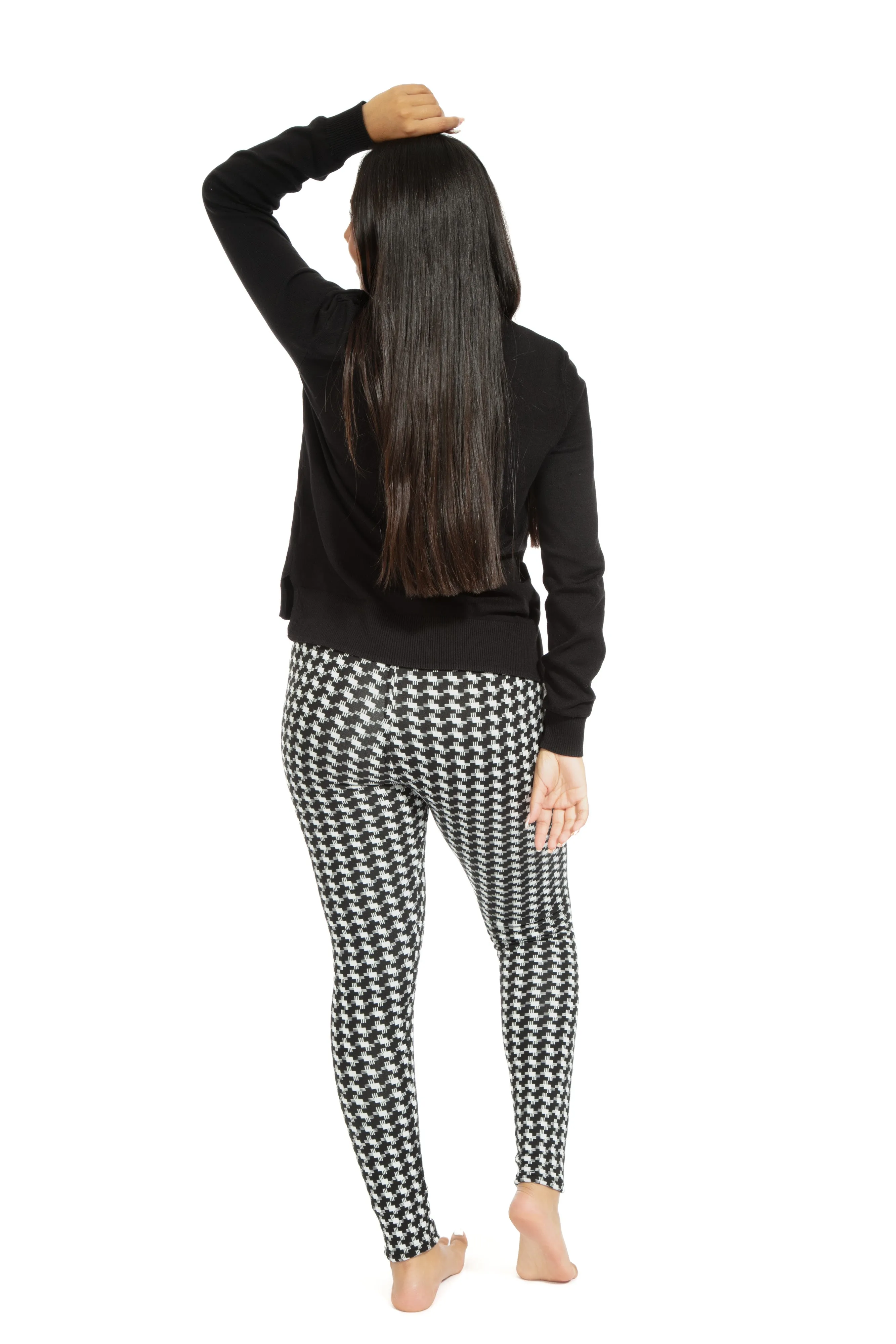 Black Xcross - Cozy Lined Leggings sold by Just Cozy product image thumbnail 4