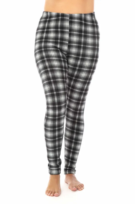 Black & White Scottish - Cozy Lined Leggings sold by Just Cozy