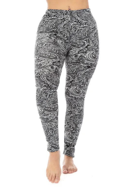 B&W Garden - Cozy Lined Leggings sold by Just Cozy