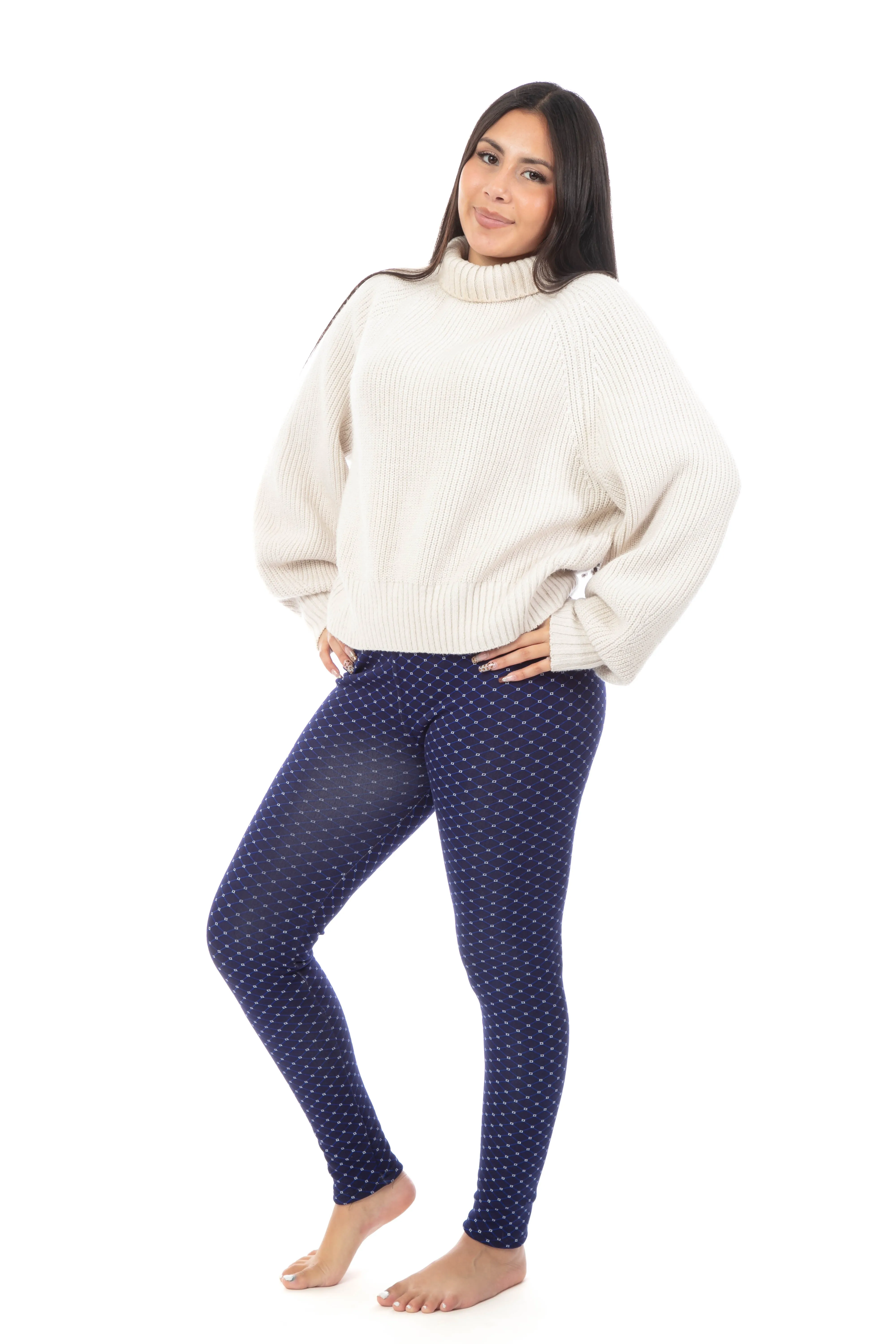 Blue Diamond - Cozy Lined Leggings sold by Just Cozy product image thumbnail 4