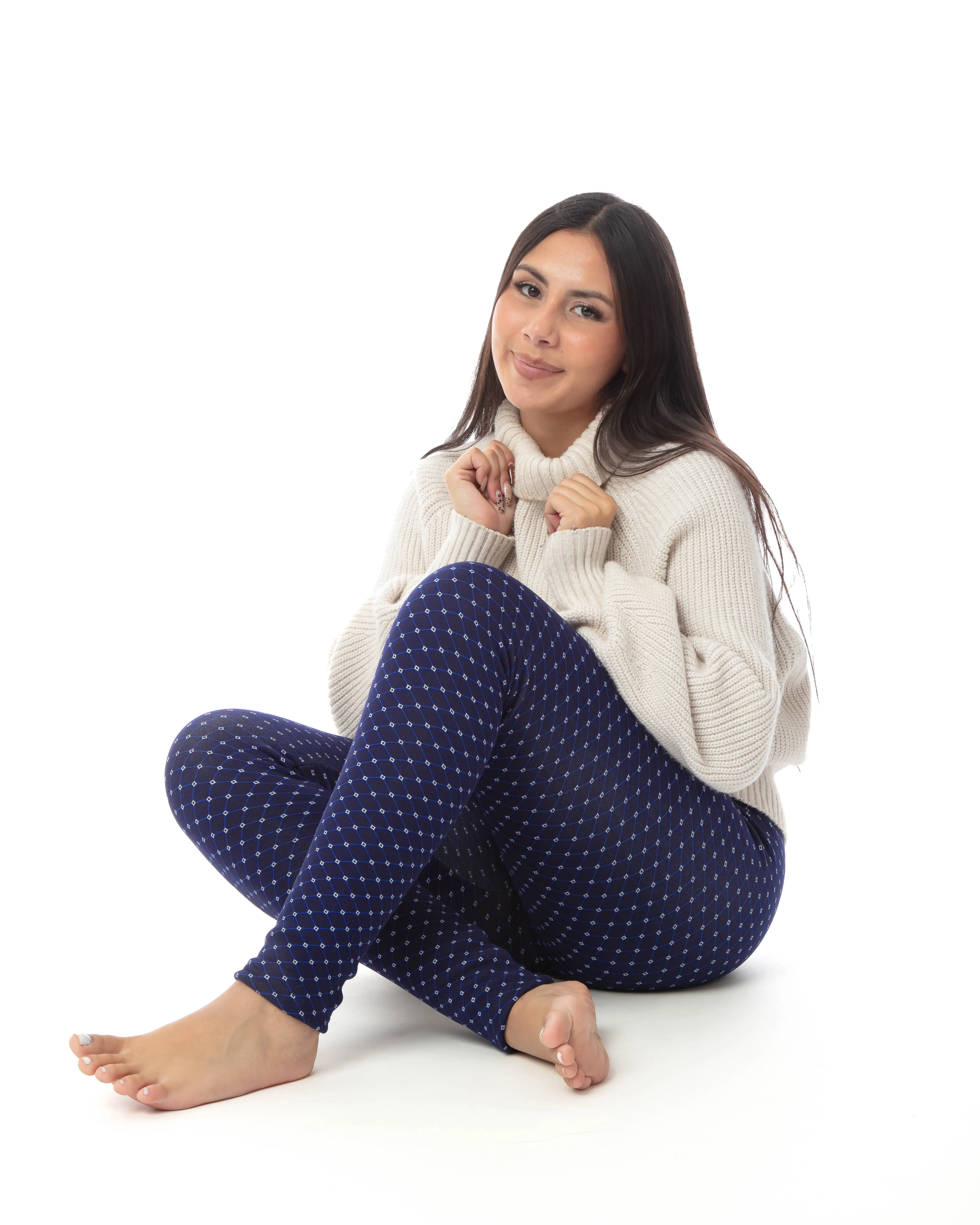 Blue Diamond - Cozy Lined Leggings sold by Just Cozy product image thumbnail 5