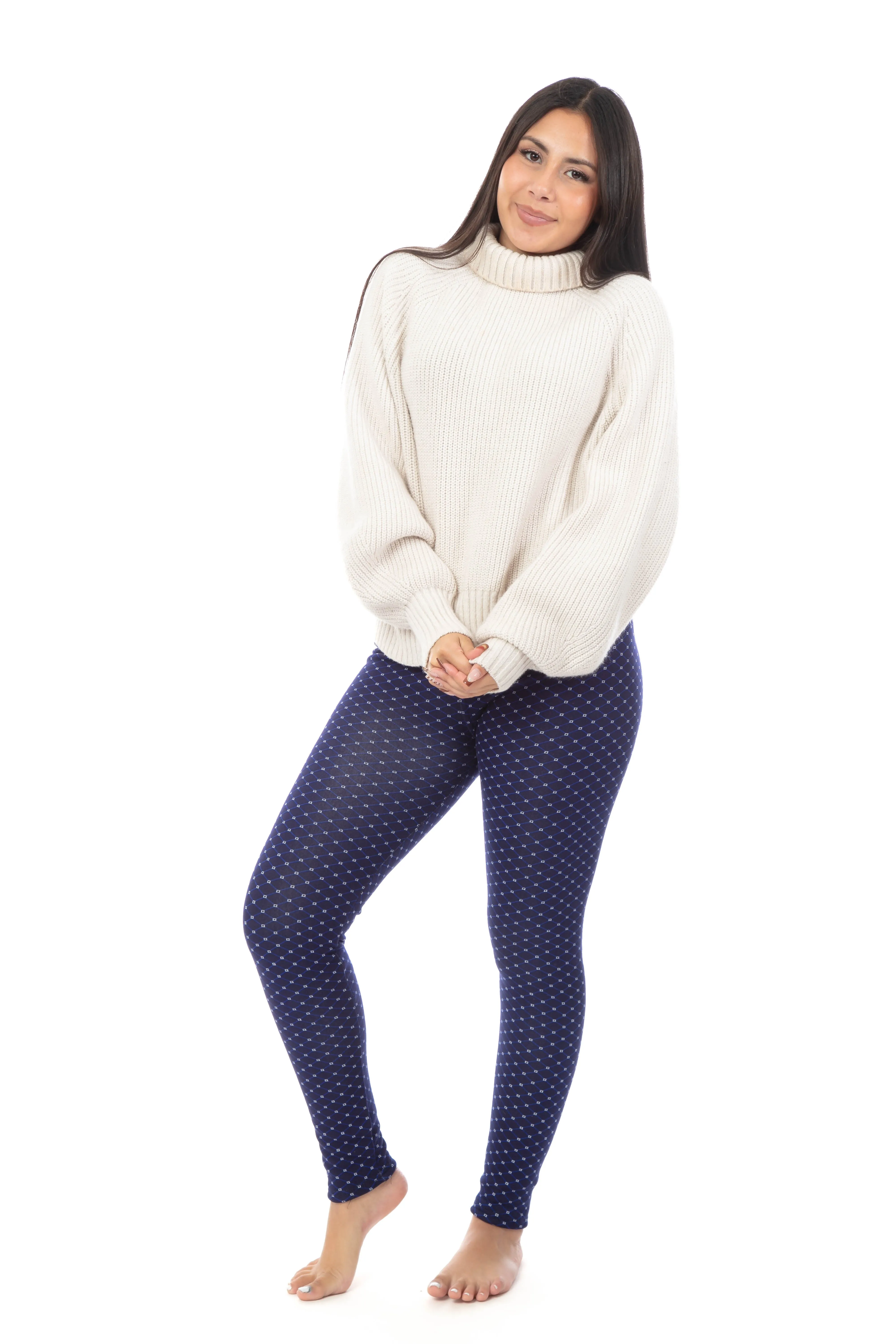 Blue Diamond - Cozy Lined Leggings sold by Just Cozy product image thumbnail 2