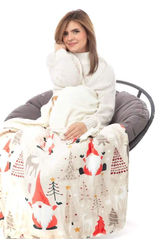 Lovely Christmas - Sherpa Blanket sold by Just Cozy