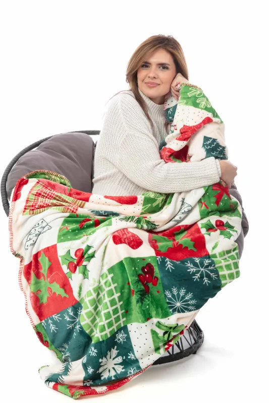 Enchanted Christmas - Sherpa Blanket sold by Just Cozy