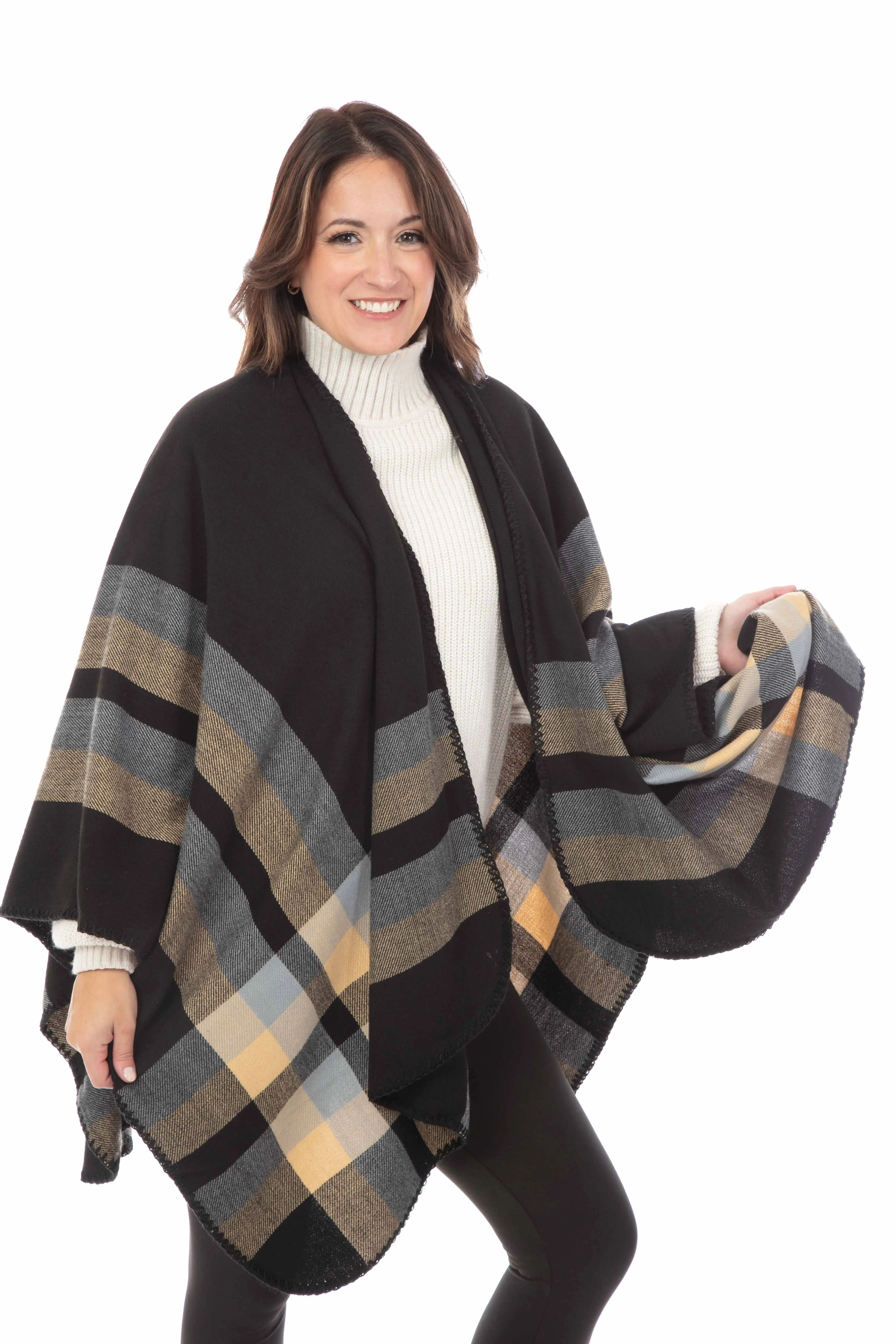 Haley - Poncho Scarf sold by Just Cozy product image thumbnail 3