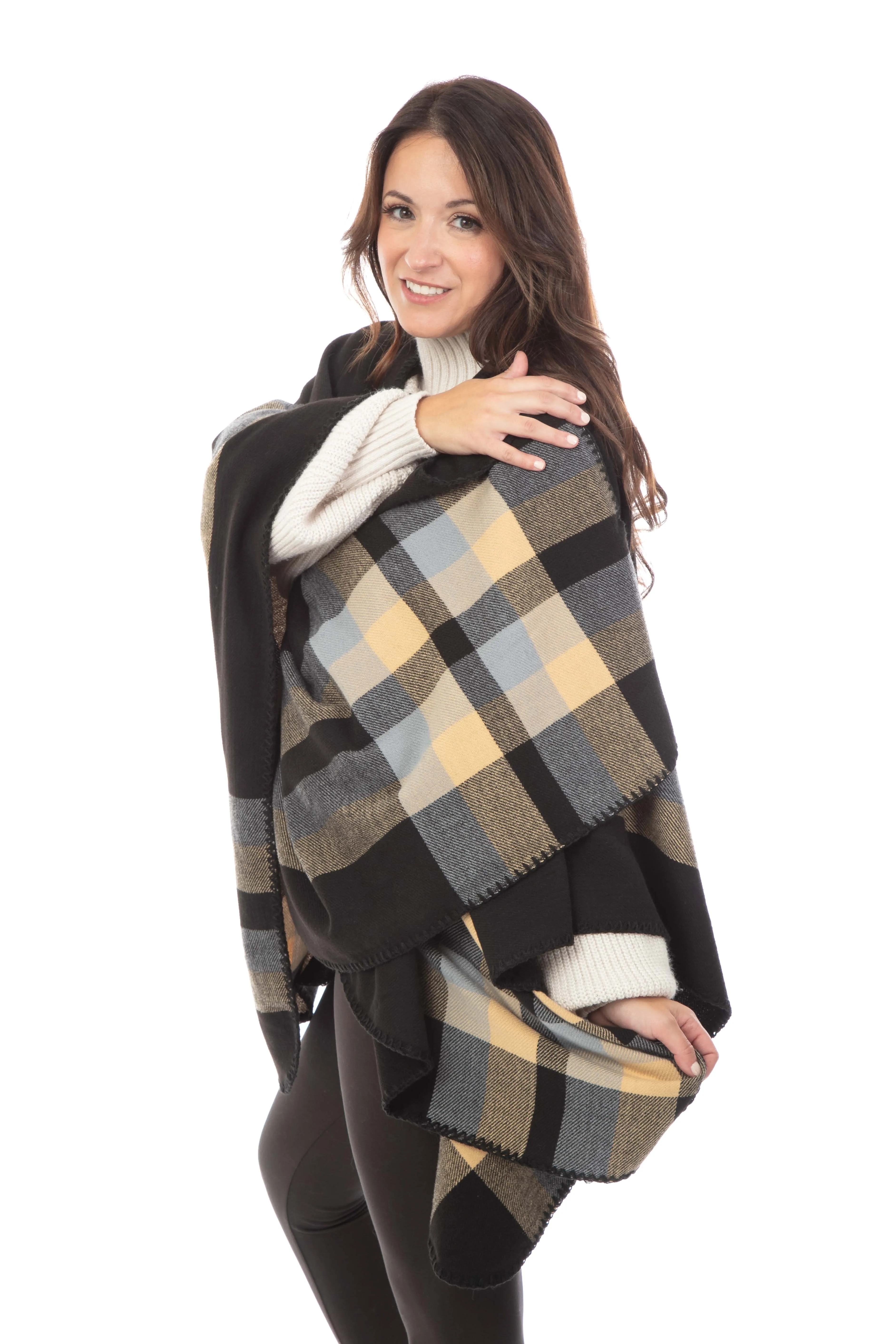 Haley - Poncho Scarf sold by Just Cozy product image thumbnail 4