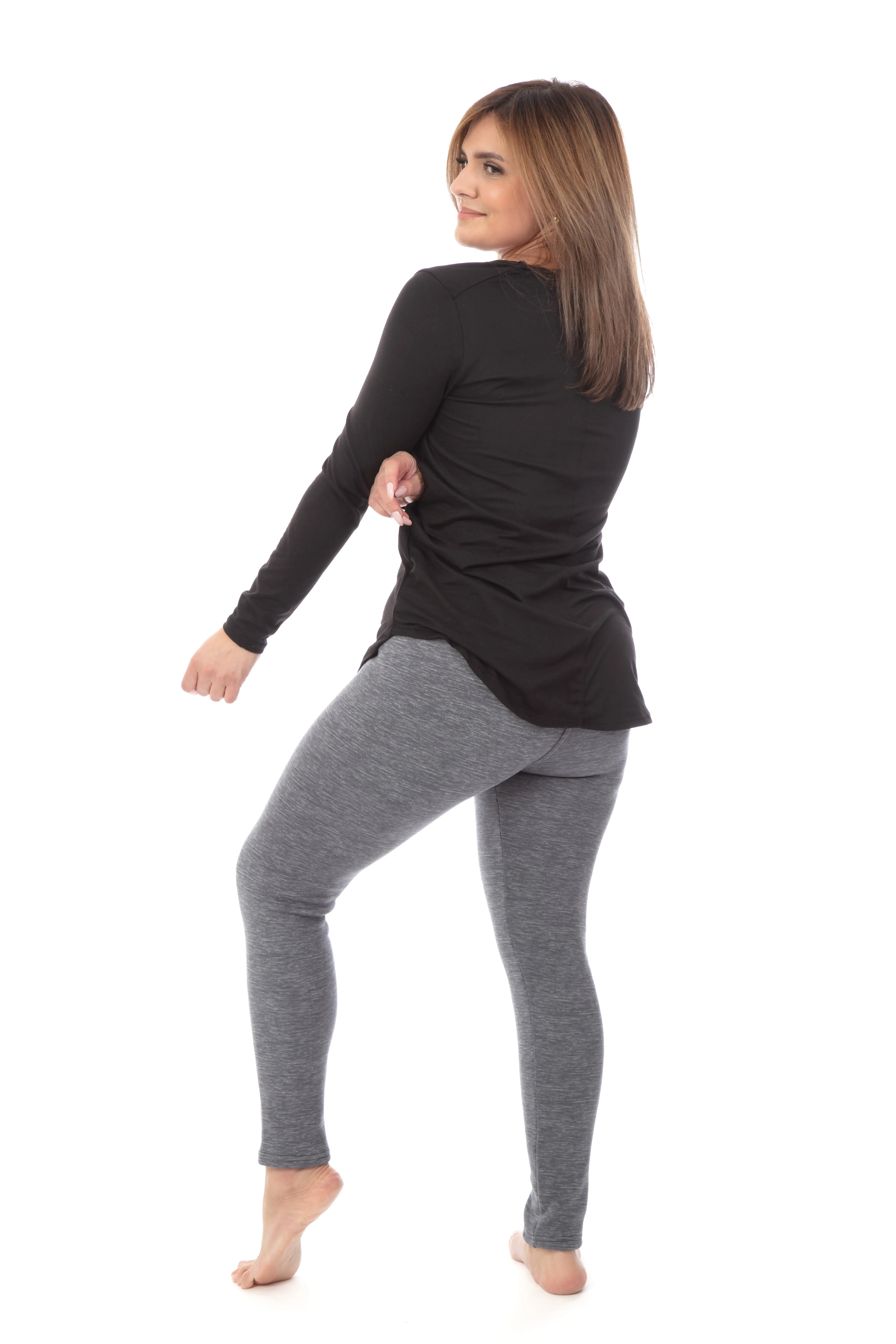 Speckled Gray - Cozy Lined Leggings sold by Just Cozy product image thumbnail 4