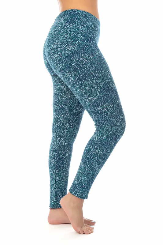 Green Dots - Cozy Lined Leggings sold by Just Cozy