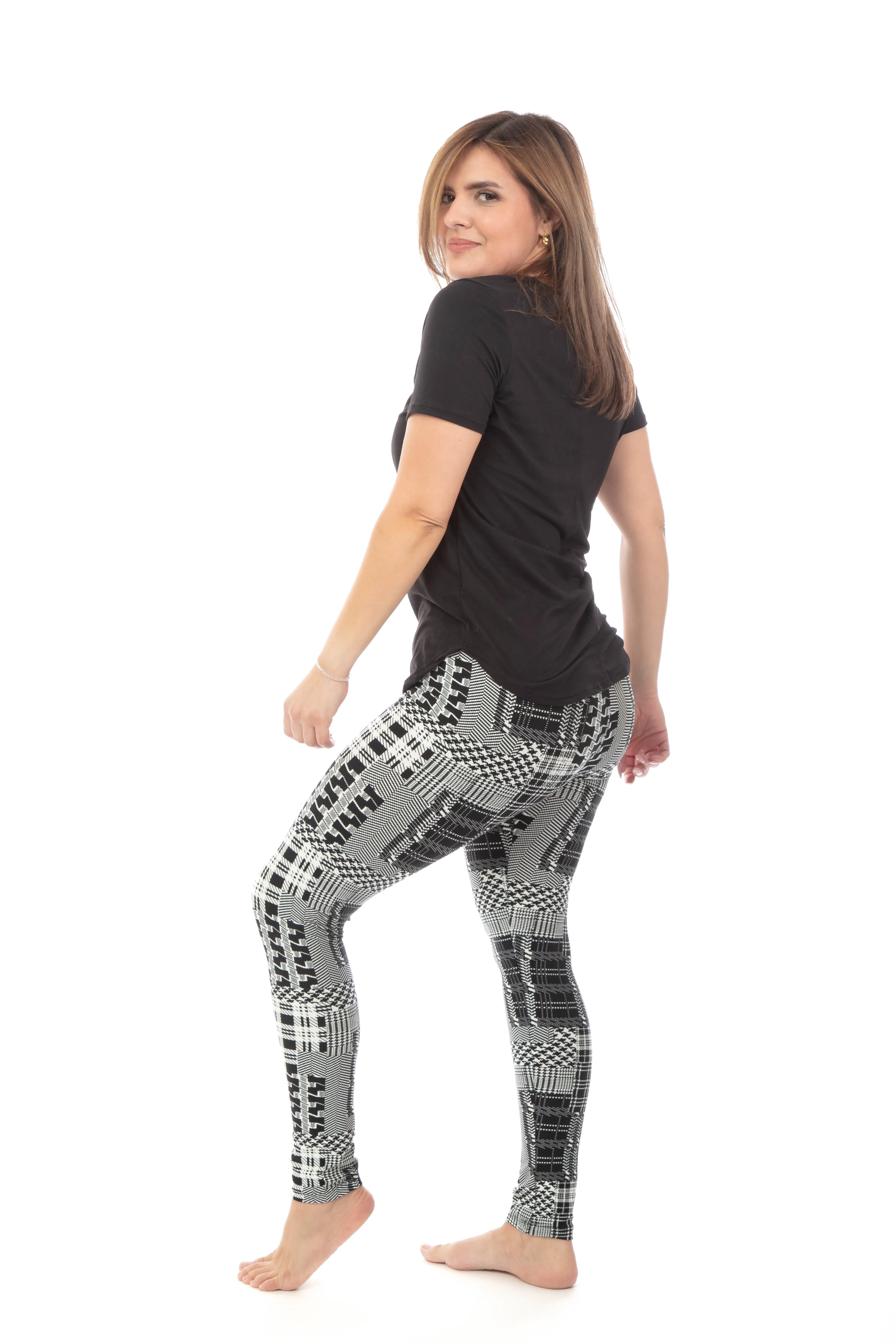 Black & White Abstract - All Season Leggings sold by Just Cozy product image thumbnail 4
