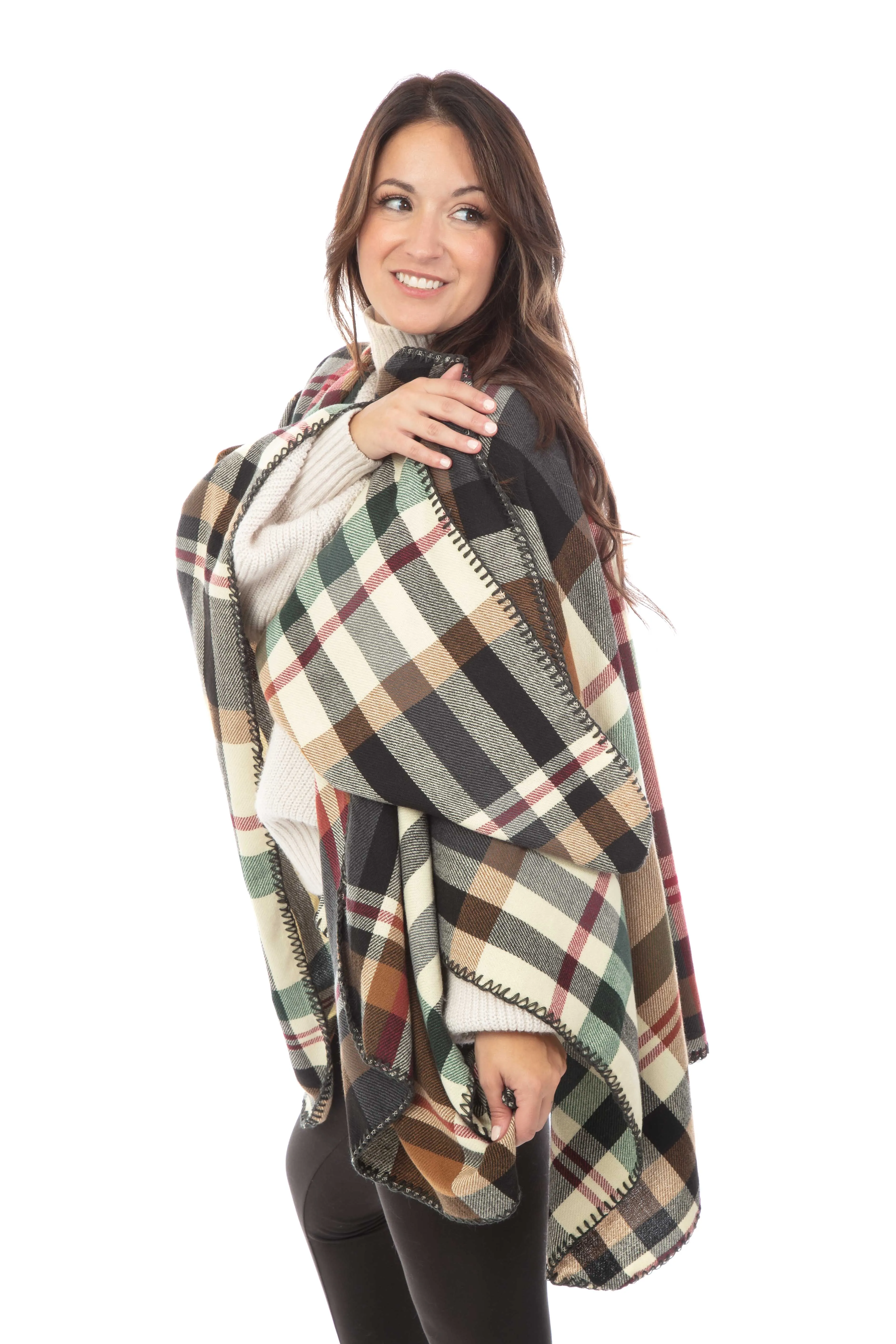 Margarita - Poncho Scarf sold by Just Cozy product image thumbnail 5