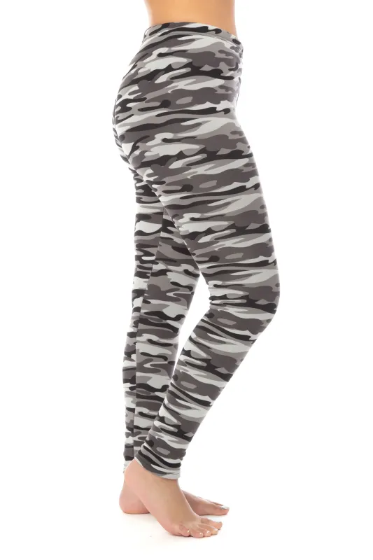 Grayish Camouflage - Cozy Lined Leggings sold by Just Cozy