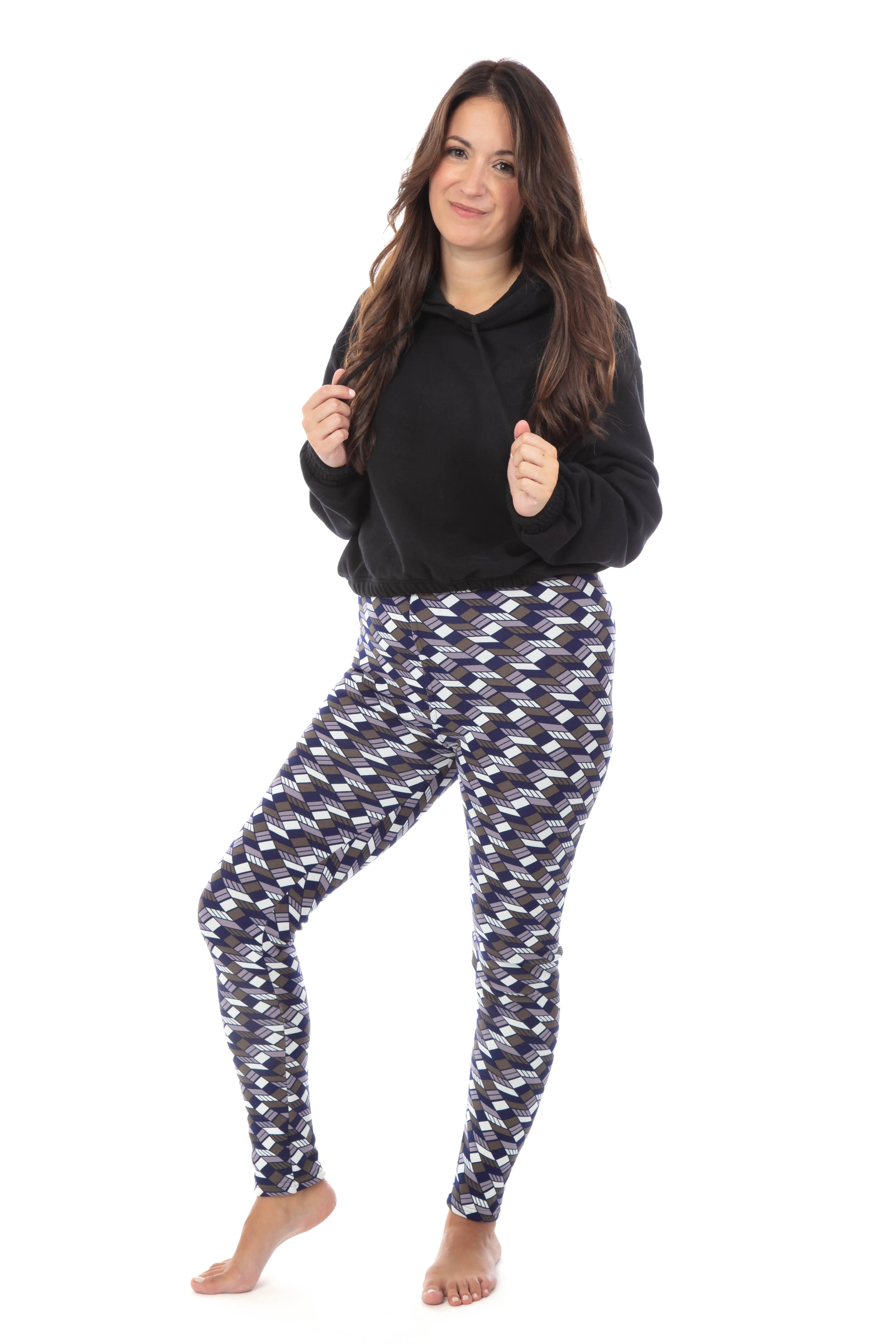 Colorful Geom - Cozy Lined Leggings sold by Just Cozy product image thumbnail 3
