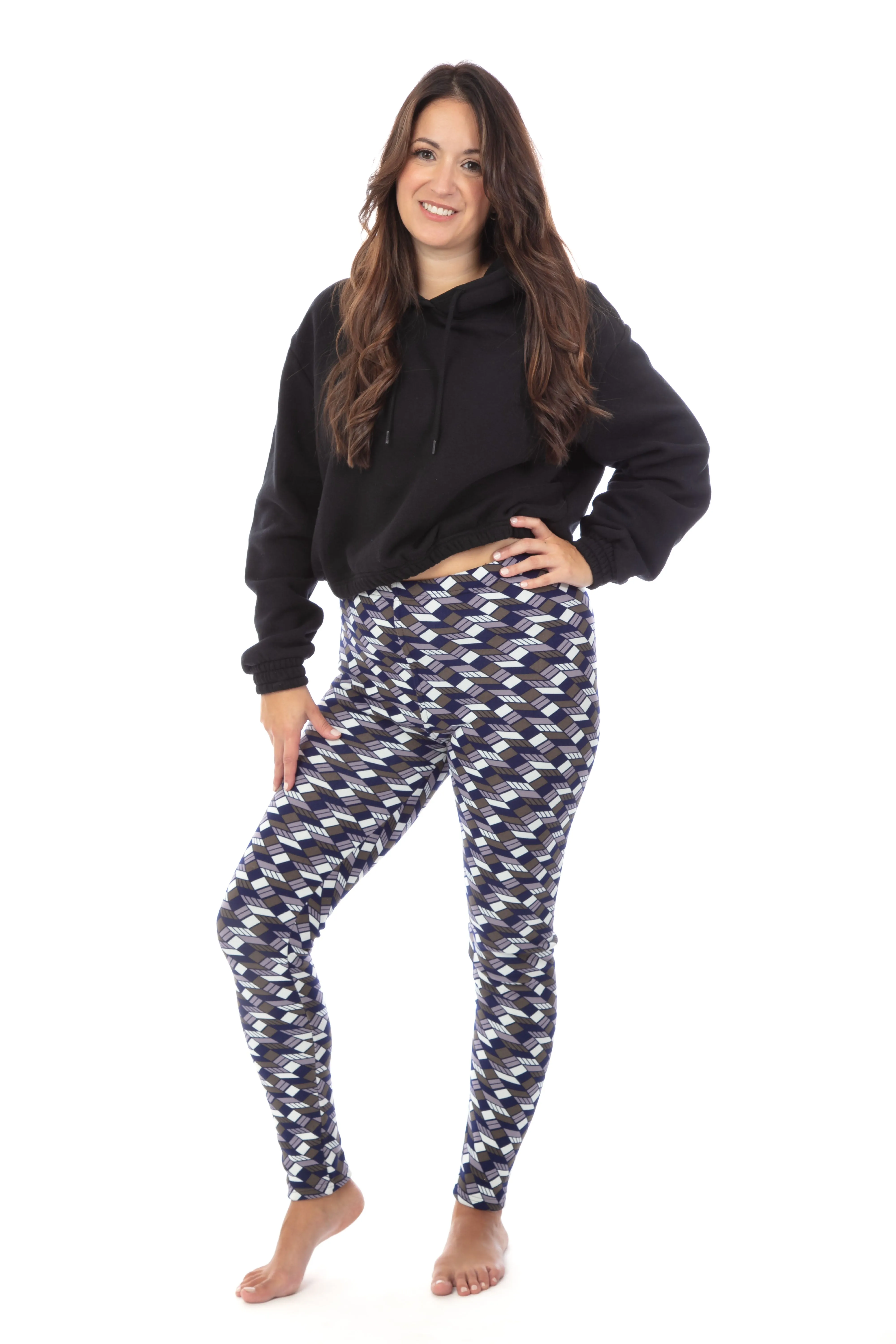Colorful Geom - Cozy Lined Leggings sold by Just Cozy product image thumbnail 2