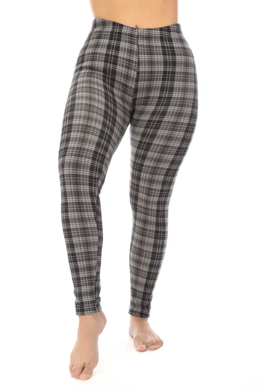 Grey Checkers - Cozy Lined Leggings sold by Just Cozy