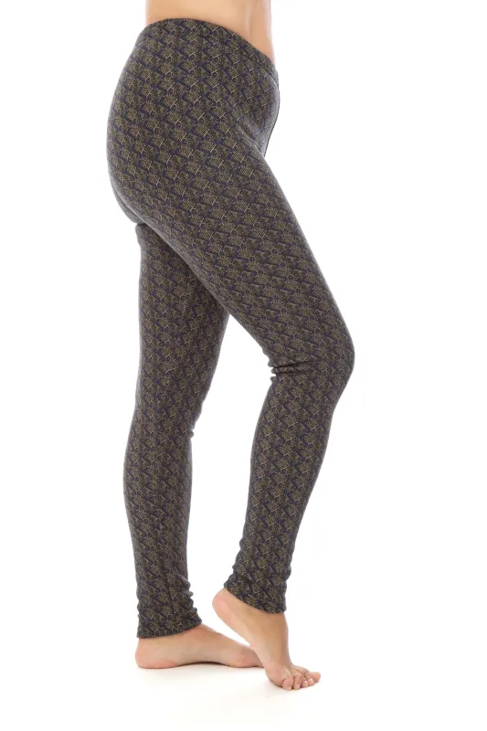 Brown Diamonds - Cozy Lined Leggings sold by Just Cozy