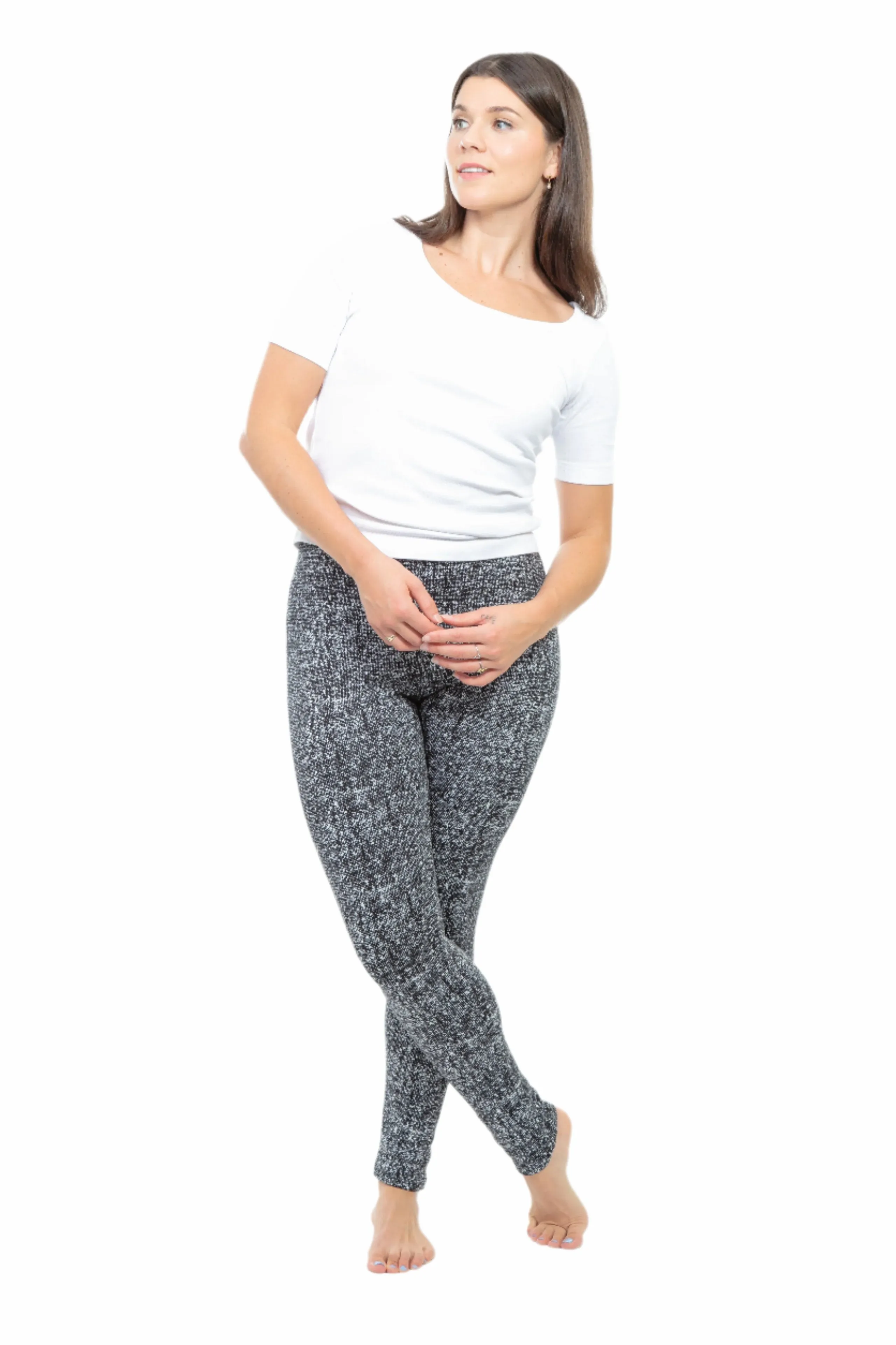 B&W - Cozy Lined Leggings sold by Just Cozy product image thumbnail 2