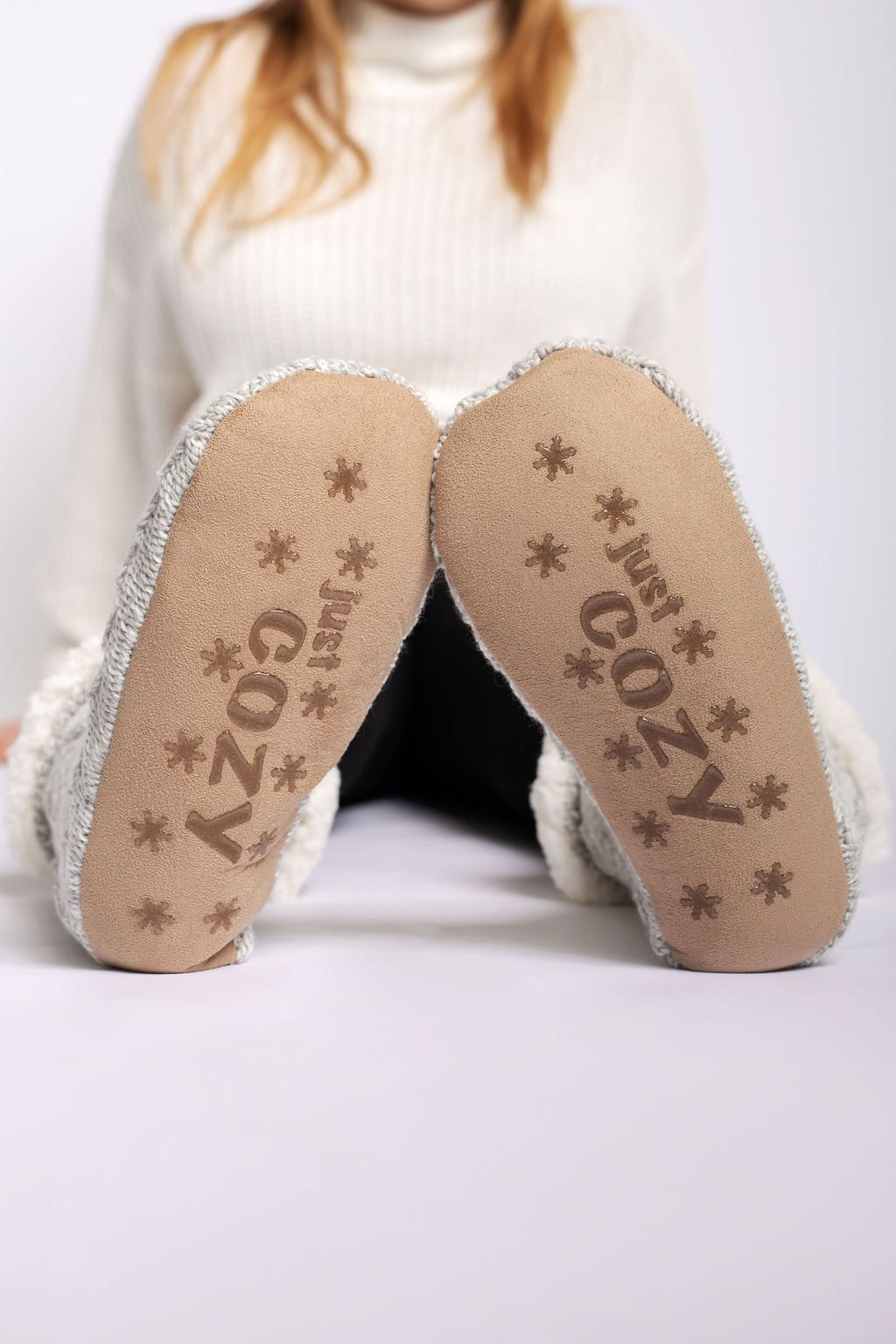 Grey - Cozy Slipper Socks sold by Just Cozy product image thumbnail 3