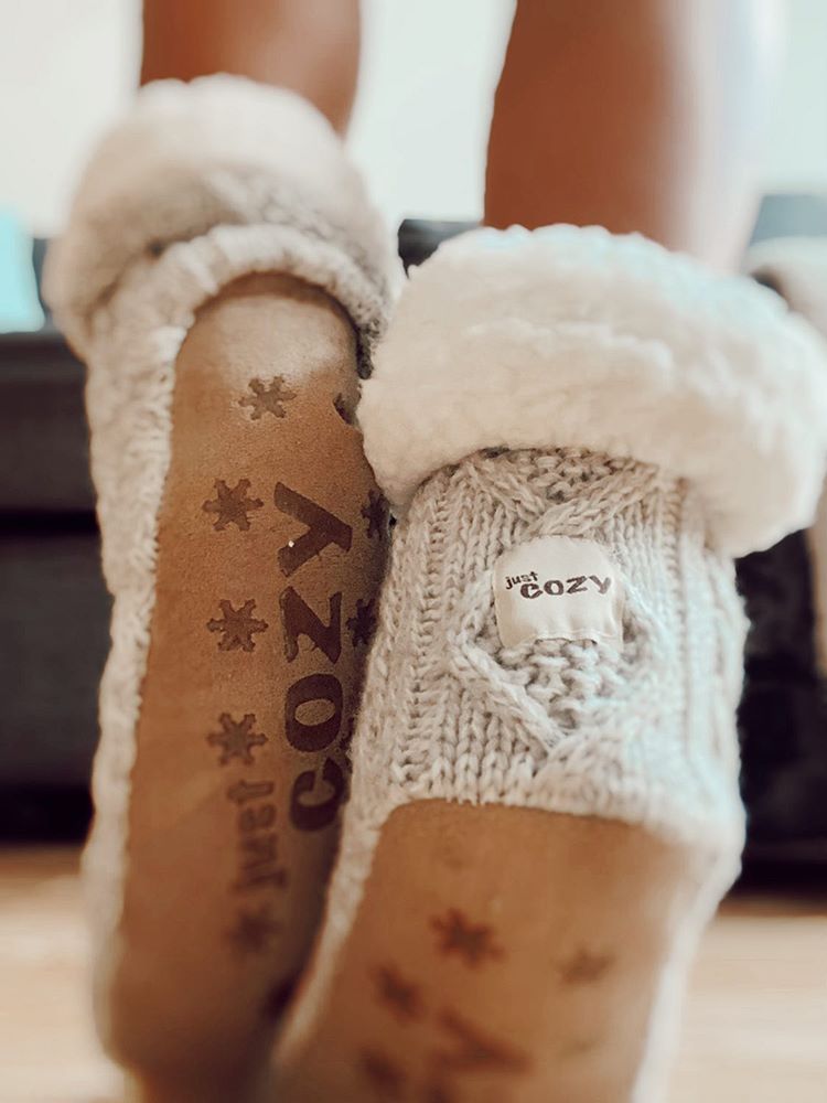 Grey - Cozy Slipper Socks sold by Just Cozy product image thumbnail 6