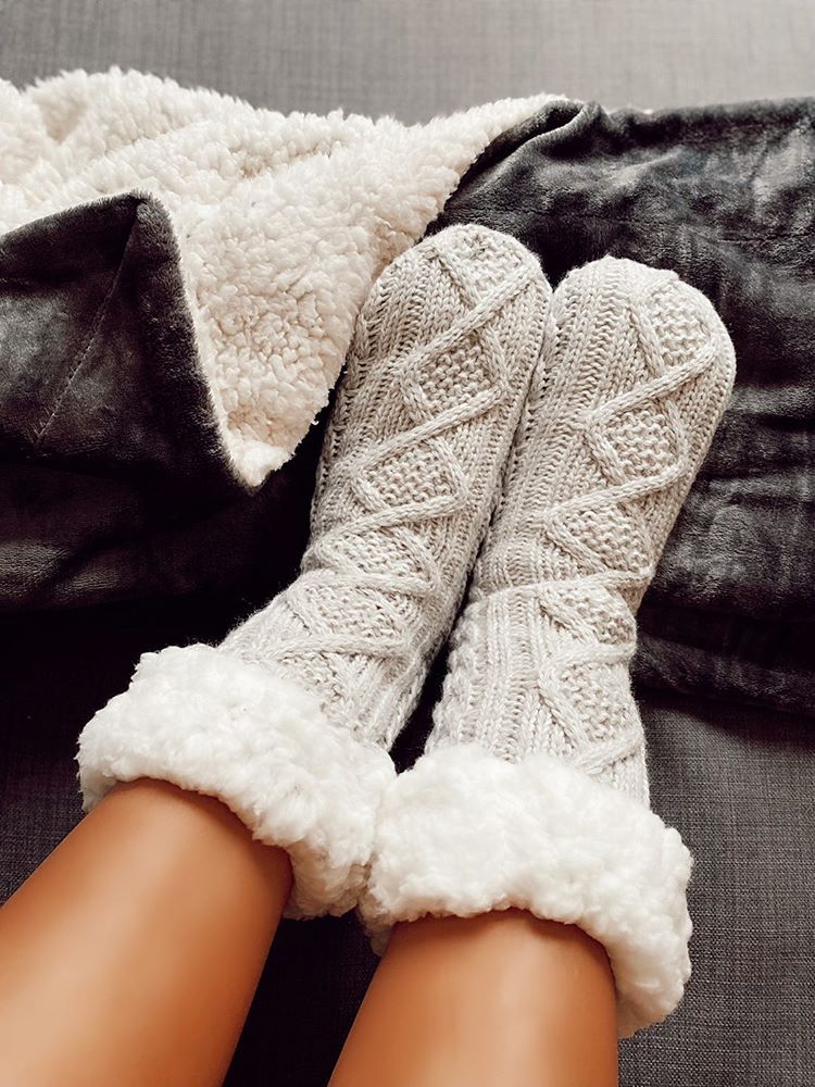 Grey - Cozy Slipper Socks sold by Just Cozy product image thumbnail 5