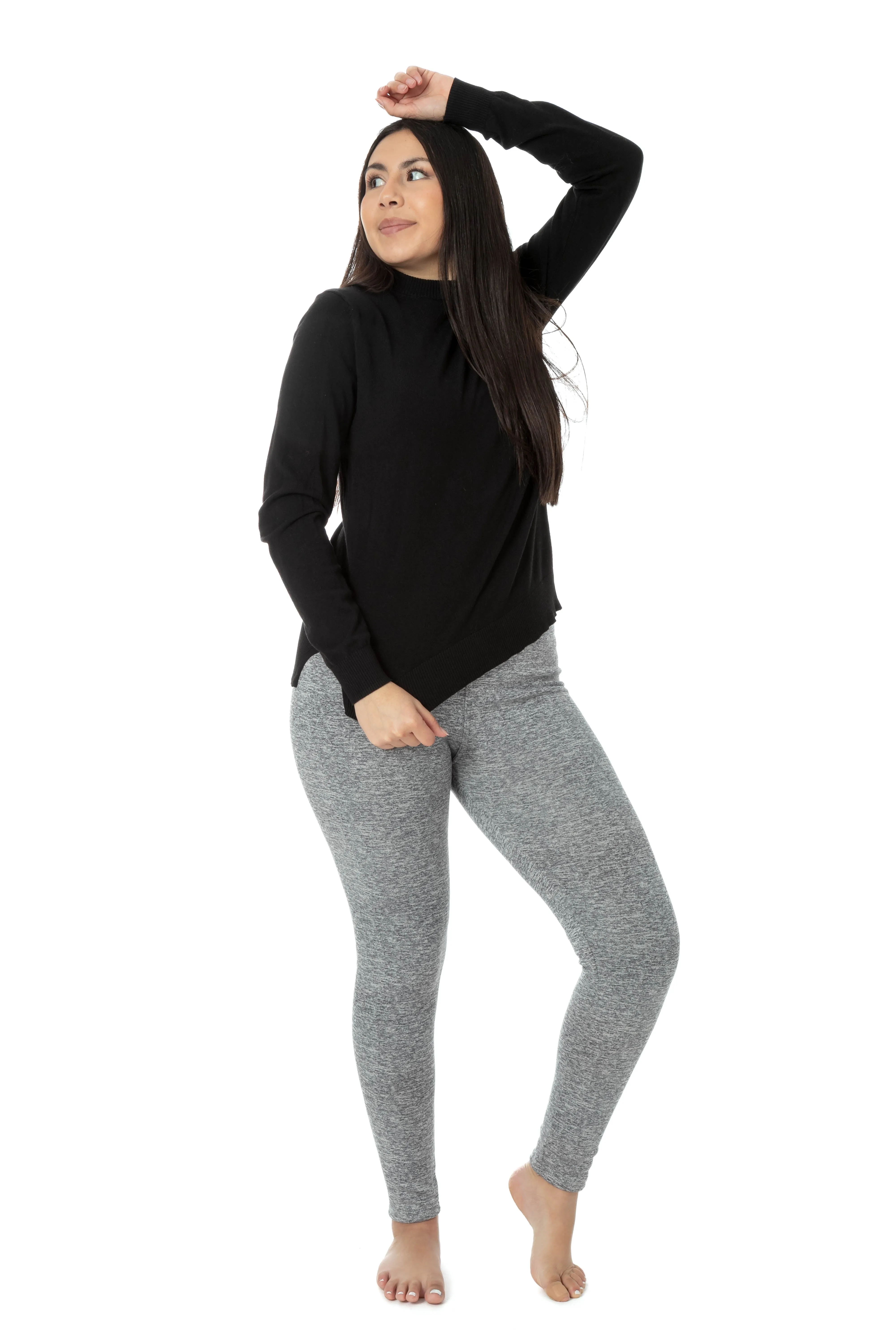 Grey Marbled - Cozy Lined Leggings sold by Just Cozy product image thumbnail 2