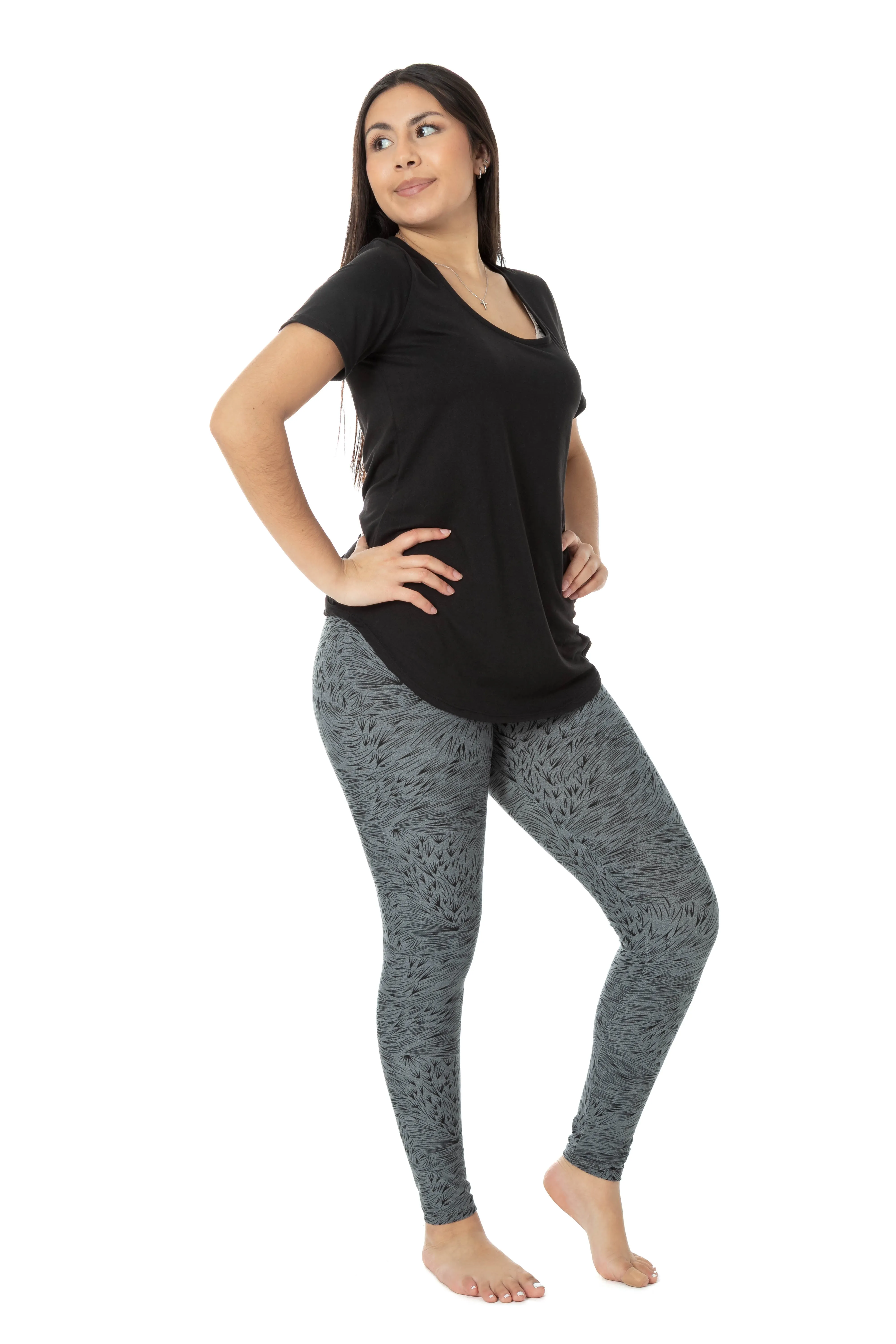 Printed Lines - All Season Leggings sold by Just Cozy product image thumbnail 4